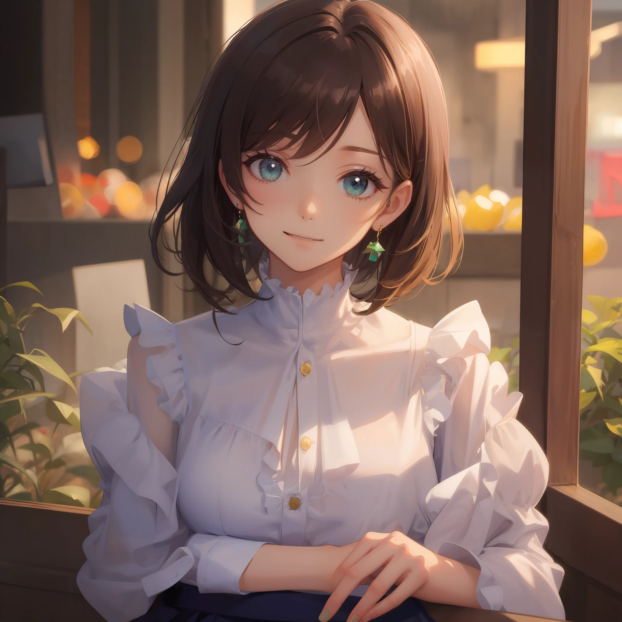 White blouse,
