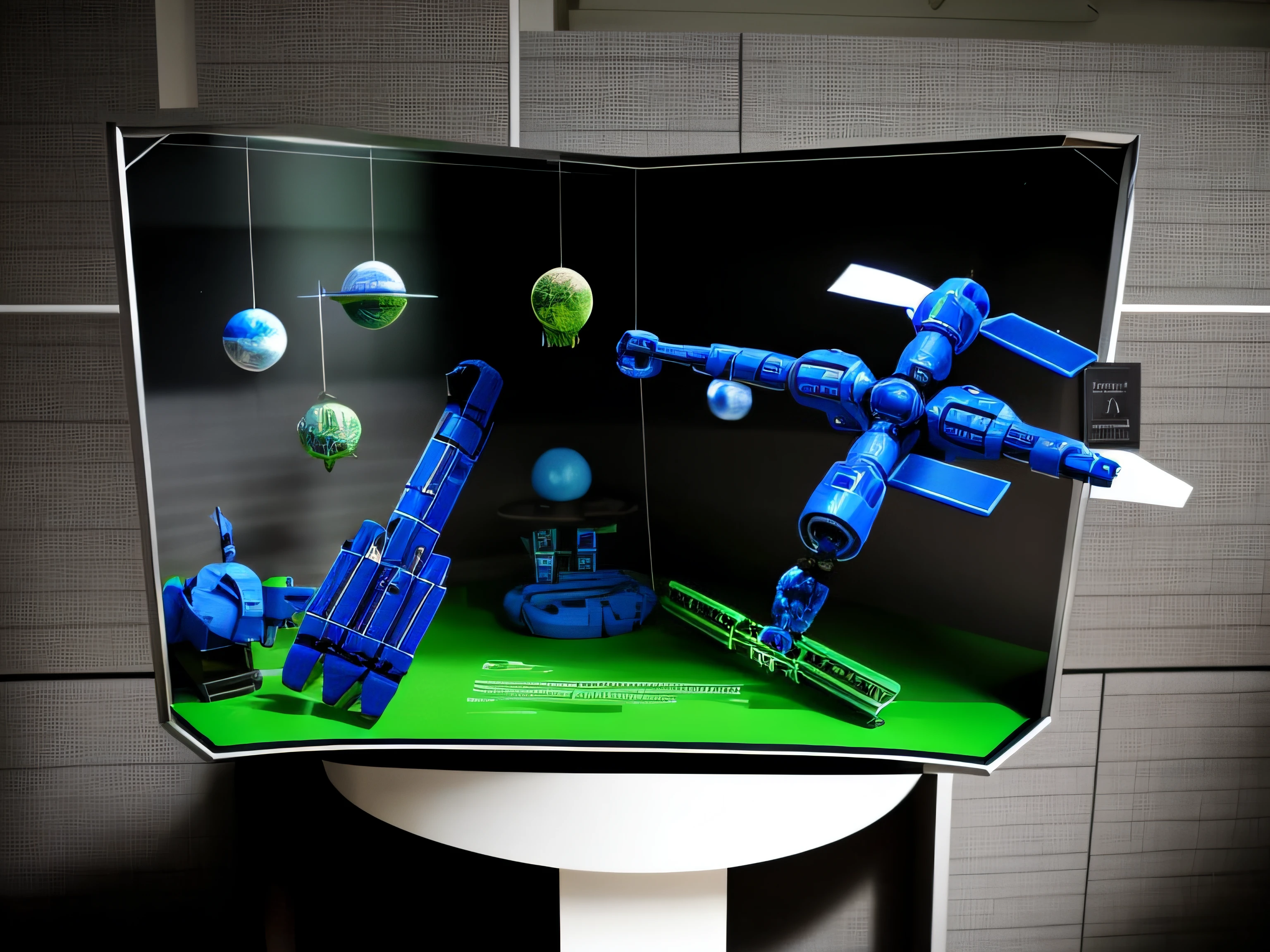 Refer to this graphic,Regenerate a richer space-themed scene