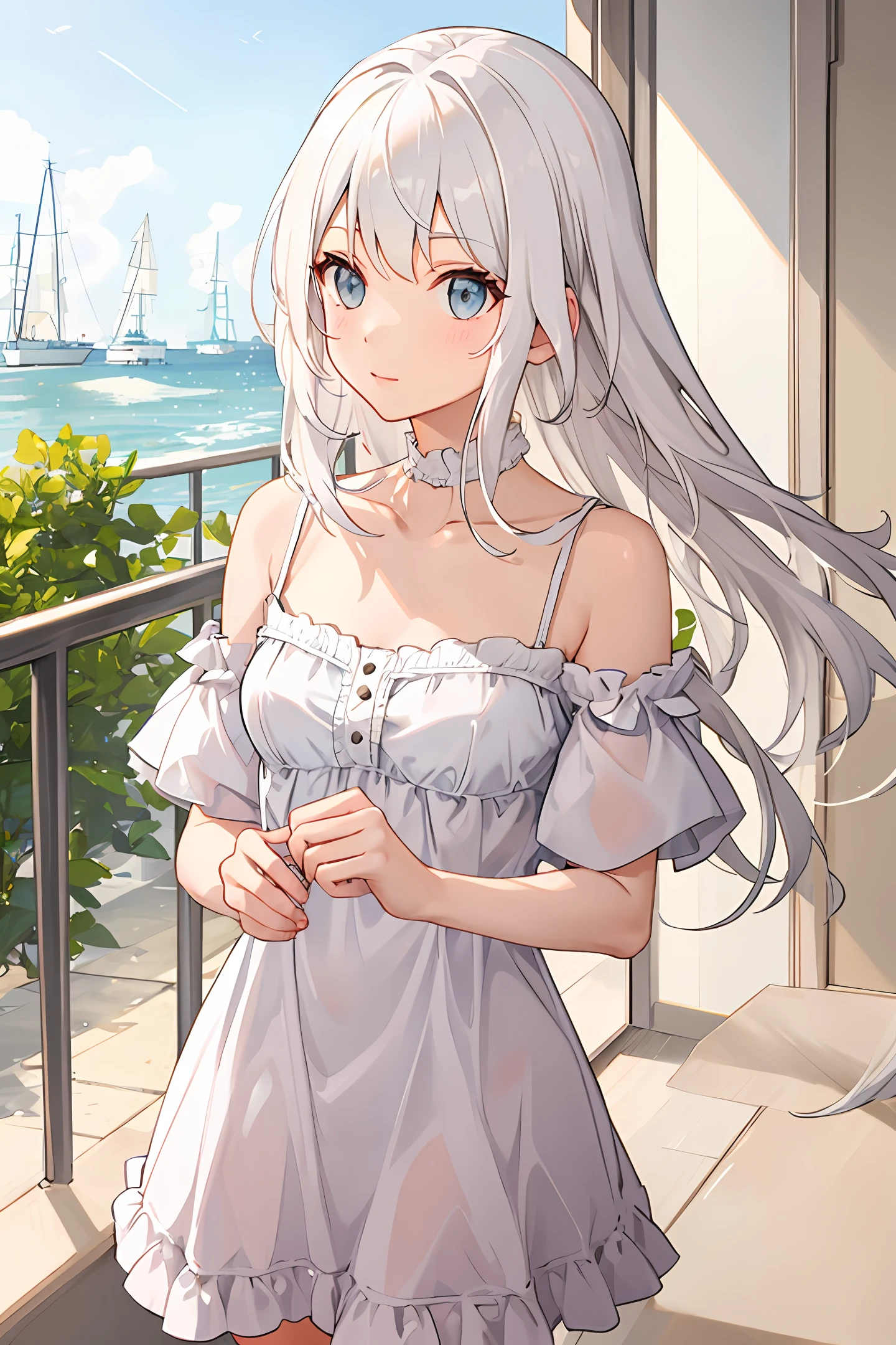 White-haired girl