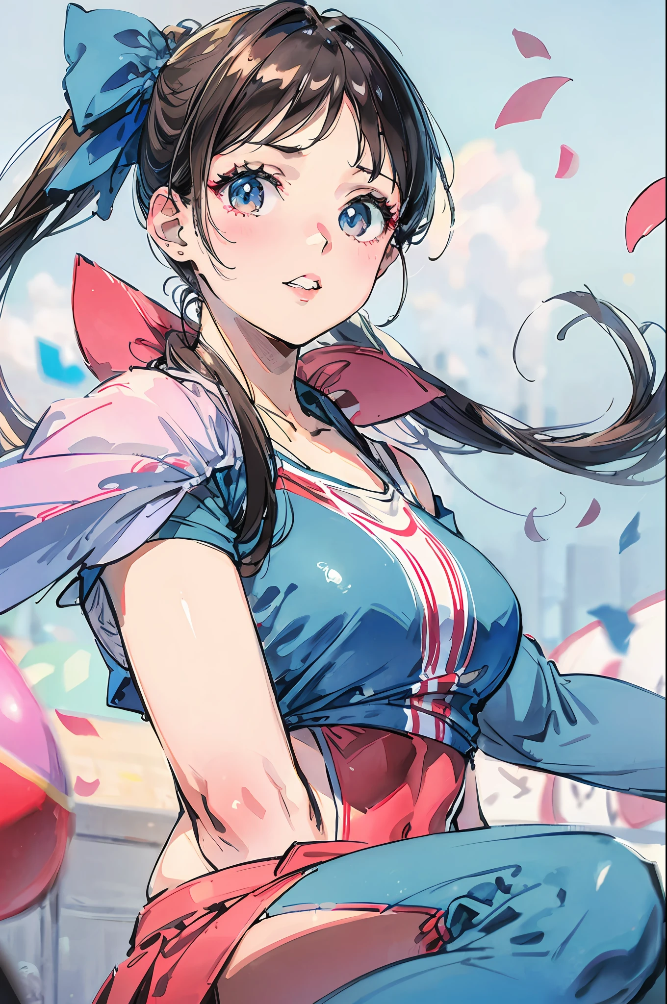masterpiece, high-level image quality, hight resolution, 独奏, cheer girl