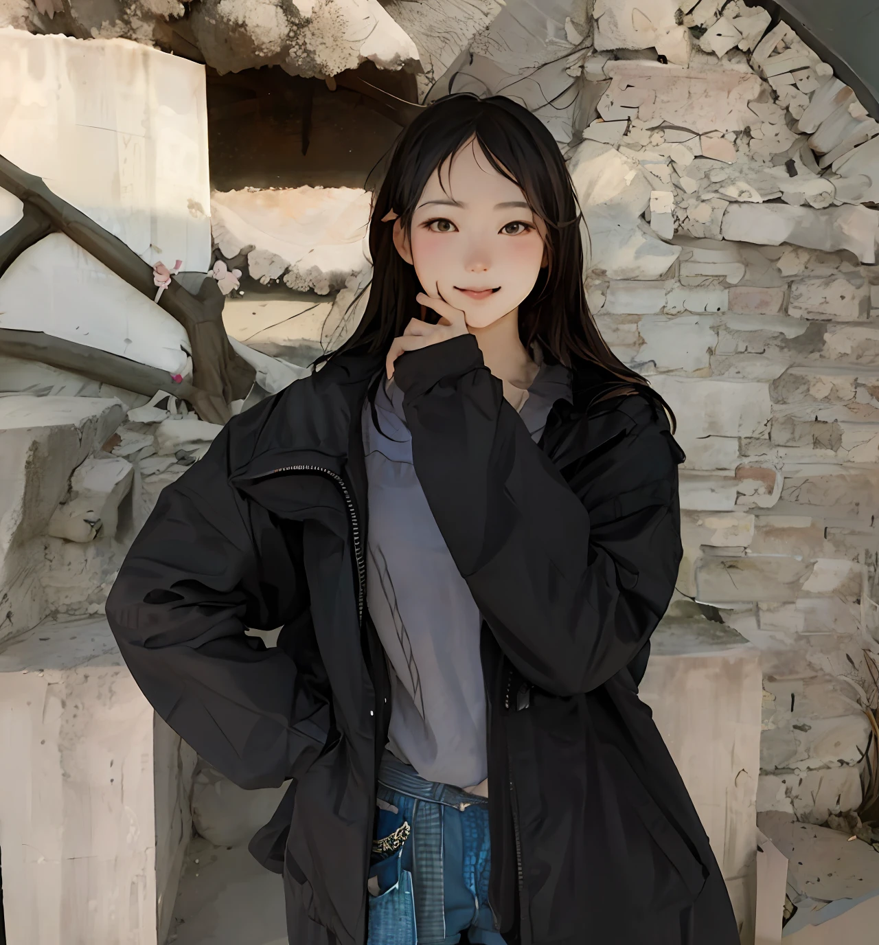 Princess in the castle,Leaning against the window,Hold your cheek with one hand,Gently pluck Mickey Mouse with the other hand,Overall warm tones,8K分辨率,China-style。