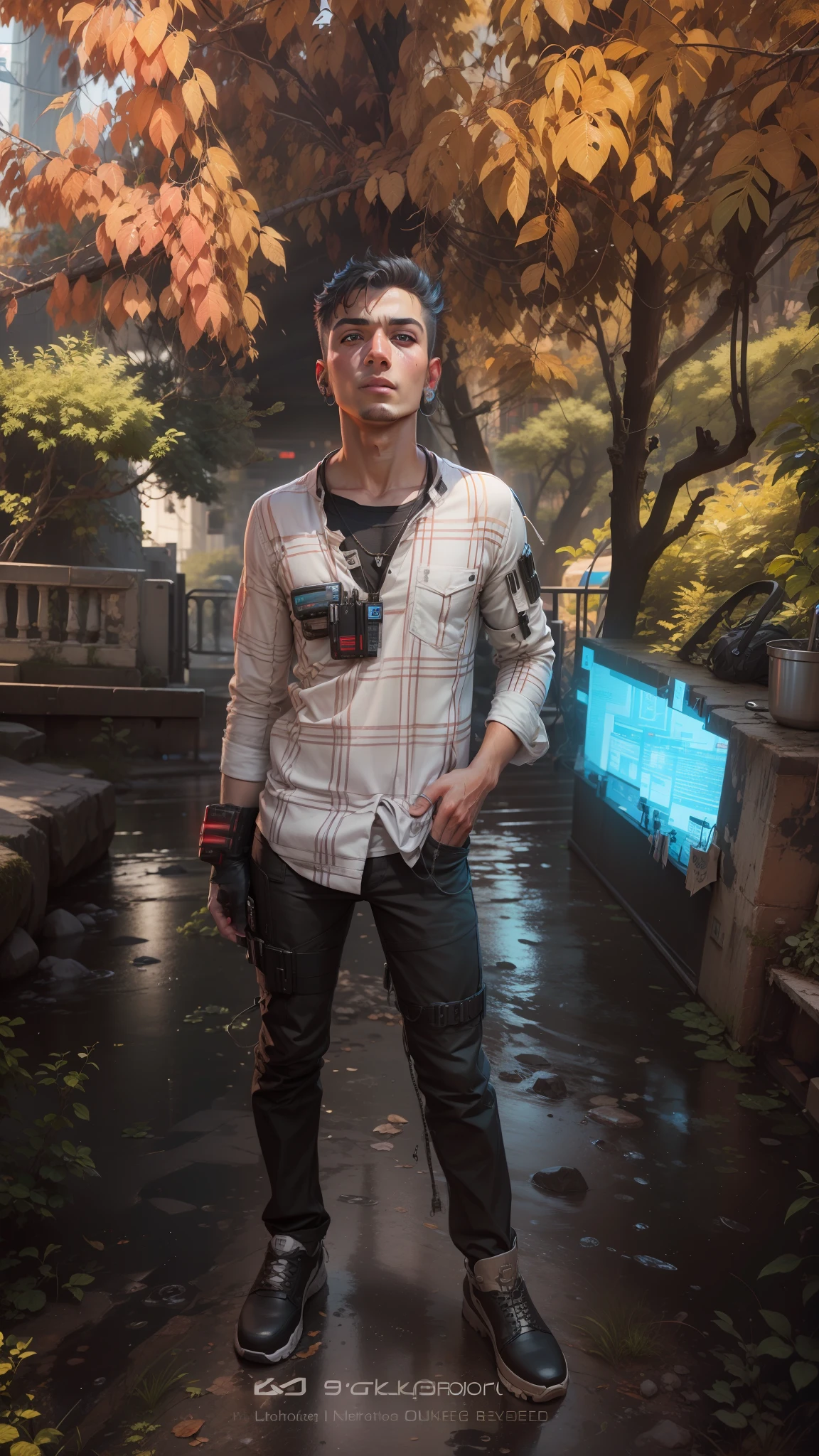 Change background cyberpunk handsome boy, 8k ultra realistic face
