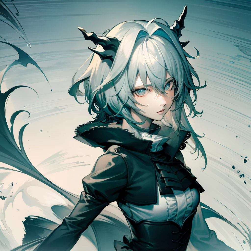 Cat anime characters,Yin and yang eyes black and white,Black male monster