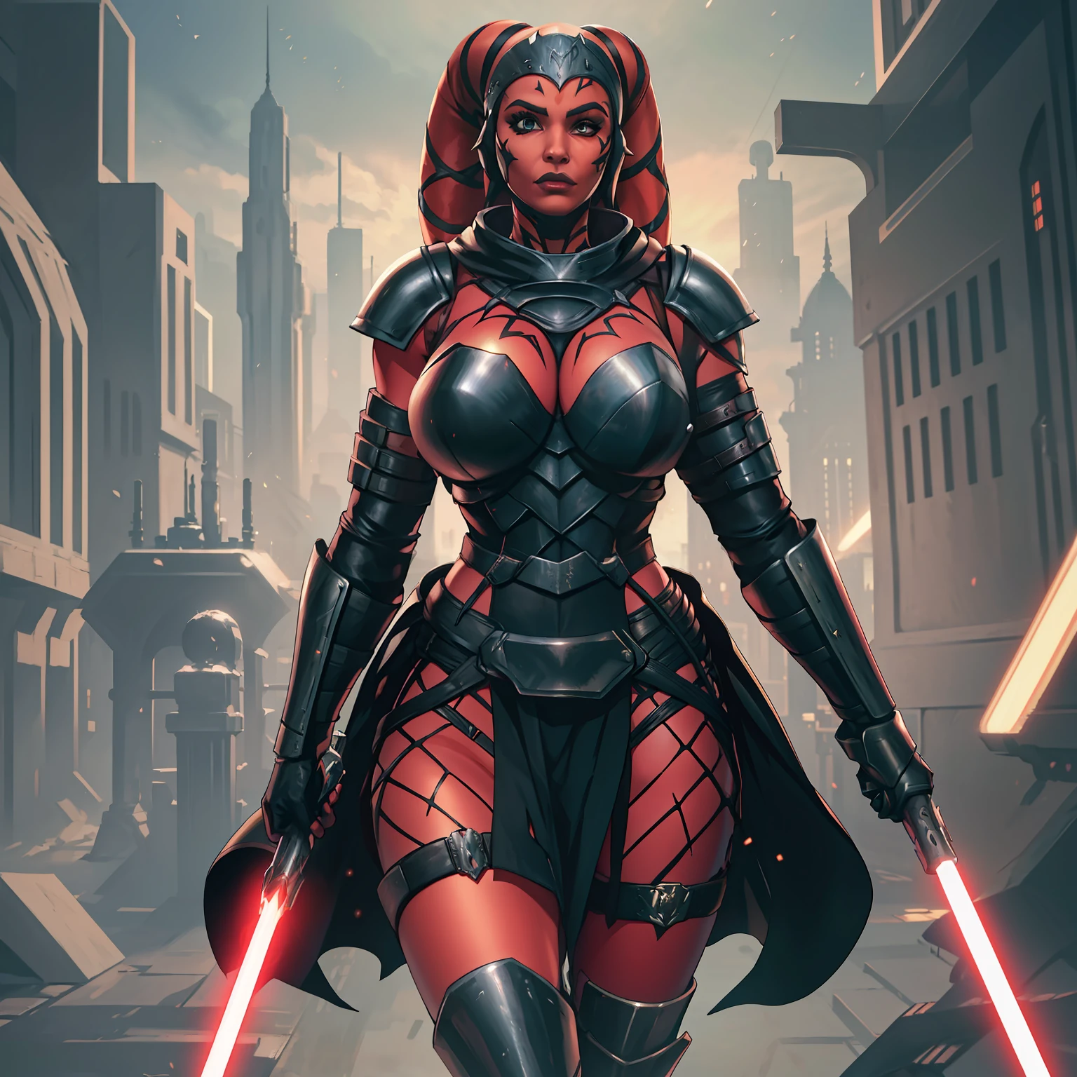 modest, full-coverage body armor, black stealth armor, plate armor, ballistic armor, fantasy armor, sith armor, battleplate