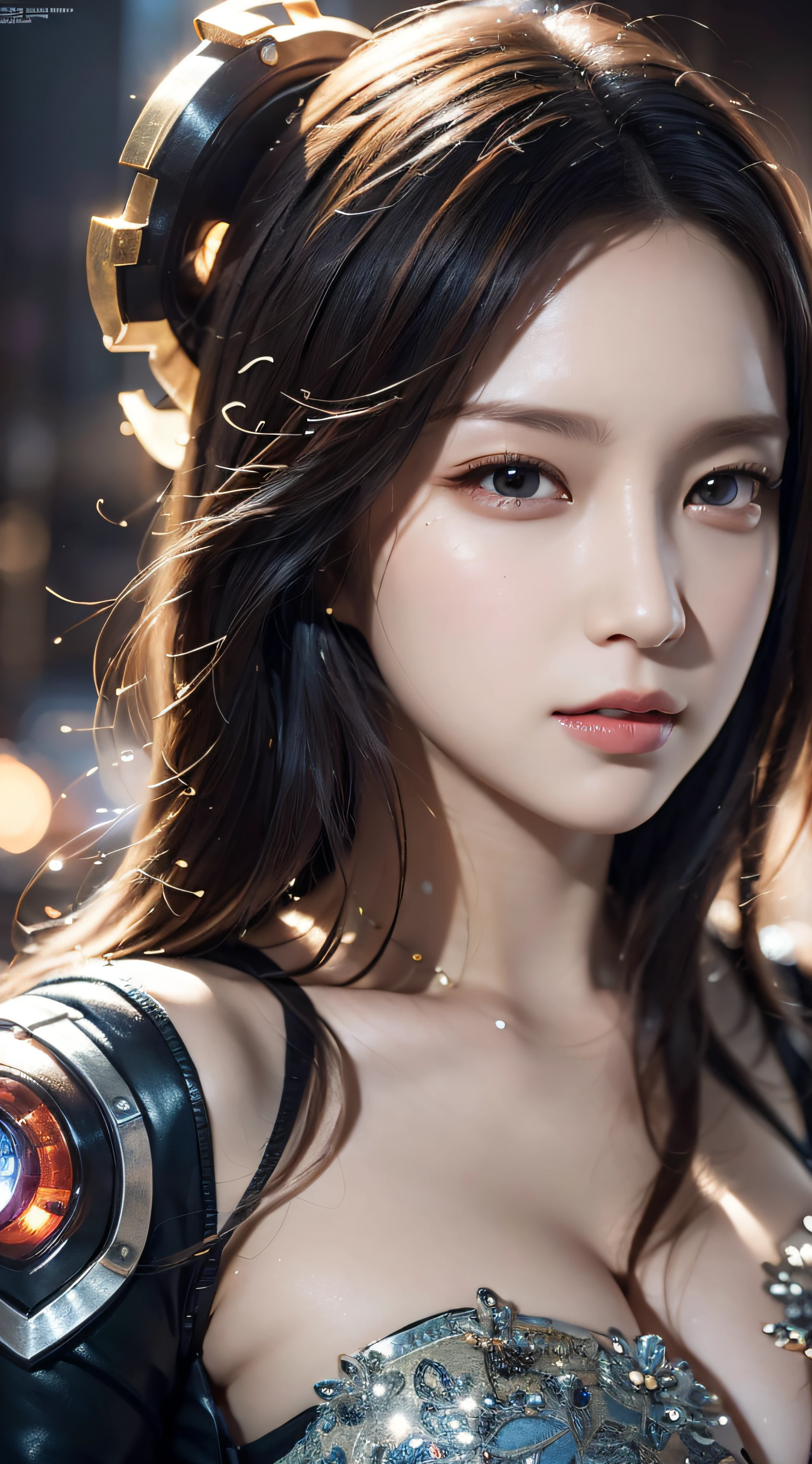 （8K，RAW photos，超高分辨率，best qualtiy，tmasterpiece：1.2），（photorealistic illustration），（Extremely detailed CG Unity 8K wallpaper），league of legend，Leona，delicated face，Details of the mechanism