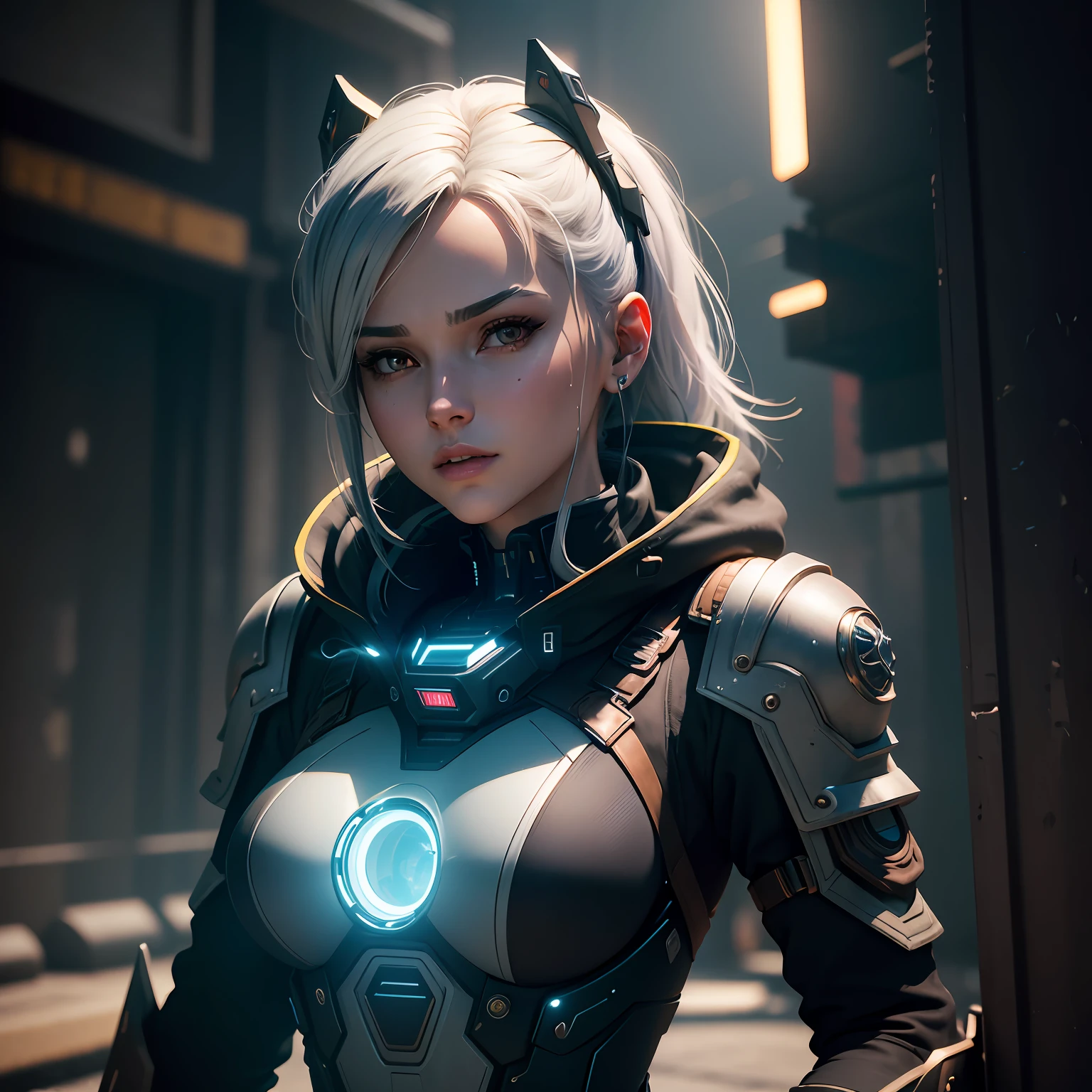 ((Best quality)), ((masterpiece)), (detailed:1.4), 3D, an image of a beautiful cyberpunk female,HDR (High Dynamic Range),Ray Tracing,NVIDIA RTX,Super-Resolution,Unreal 5,Subsurface scattering,PBR Texturing,Post-processing,Anisotropic Filtering,Depth-of-field,Maximum clarity and sharpness,Multi-layered textures,Albedo and Specular maps,Surface shading,Accurate simulation of light-material interaction,Perfect proportions,Octane Render,Two-tone lighting,Wide aperture,Low ISO,White balance,Rule of thirds,8K RAW, --auto