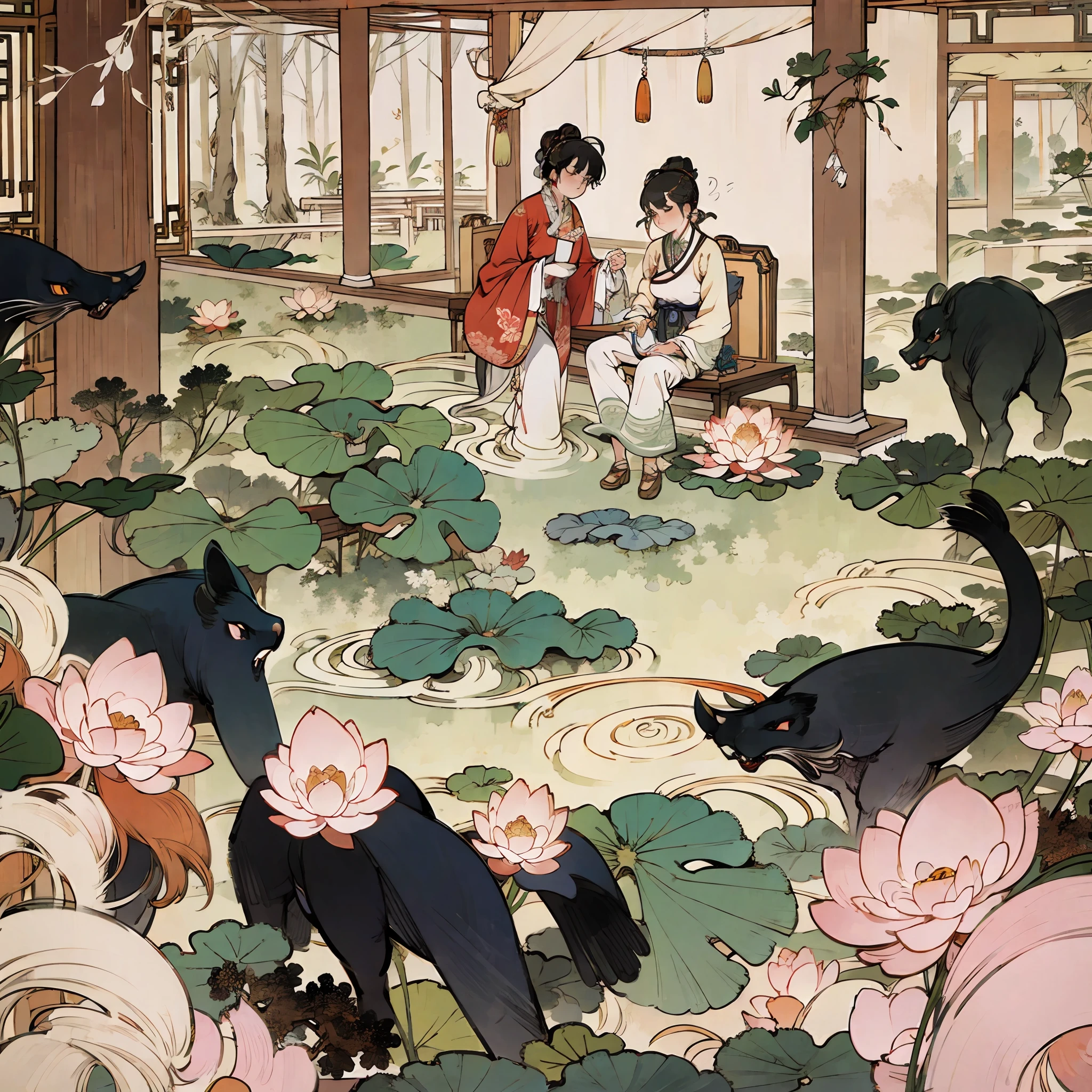 Ancient Chinese beauties sit on stones,Try to open your legs,Swing in a zigzag shape,wearing ancient Chinese costume,Flowing tulle,Light silk,Lazy posture,large lotus leaf,lotuses,Ink painting style,clean color,Decisive cut,Leave white space,impressionistic,tmasterpiece,ultra-detailliert,Epic composition, high qulity, HighestQuali, 4k 1pcs,Young woman,A young woman with big breasts,black color hair, With earrings, Full of shyness, Gasping for air, Moaned, drools,Vaginal shot milk, Milk comes out of the mouth,exhilarated, Reveal an obscene seductive expression,The background is the bathroom,bust chart, first person perspective,,Anime, hyper photorealism, cubismo, hyper HD, Masterpiece, Textured skin, Super detail, High details, High quality, Award-Awarded, Best quality, A high resolution, 1080p, 8K, 3D, Transparent swimwear, Tiptoeing,Spread your legs U , ,Squat,tiptoeing,Open your feet,exhilarated --auto --v 6