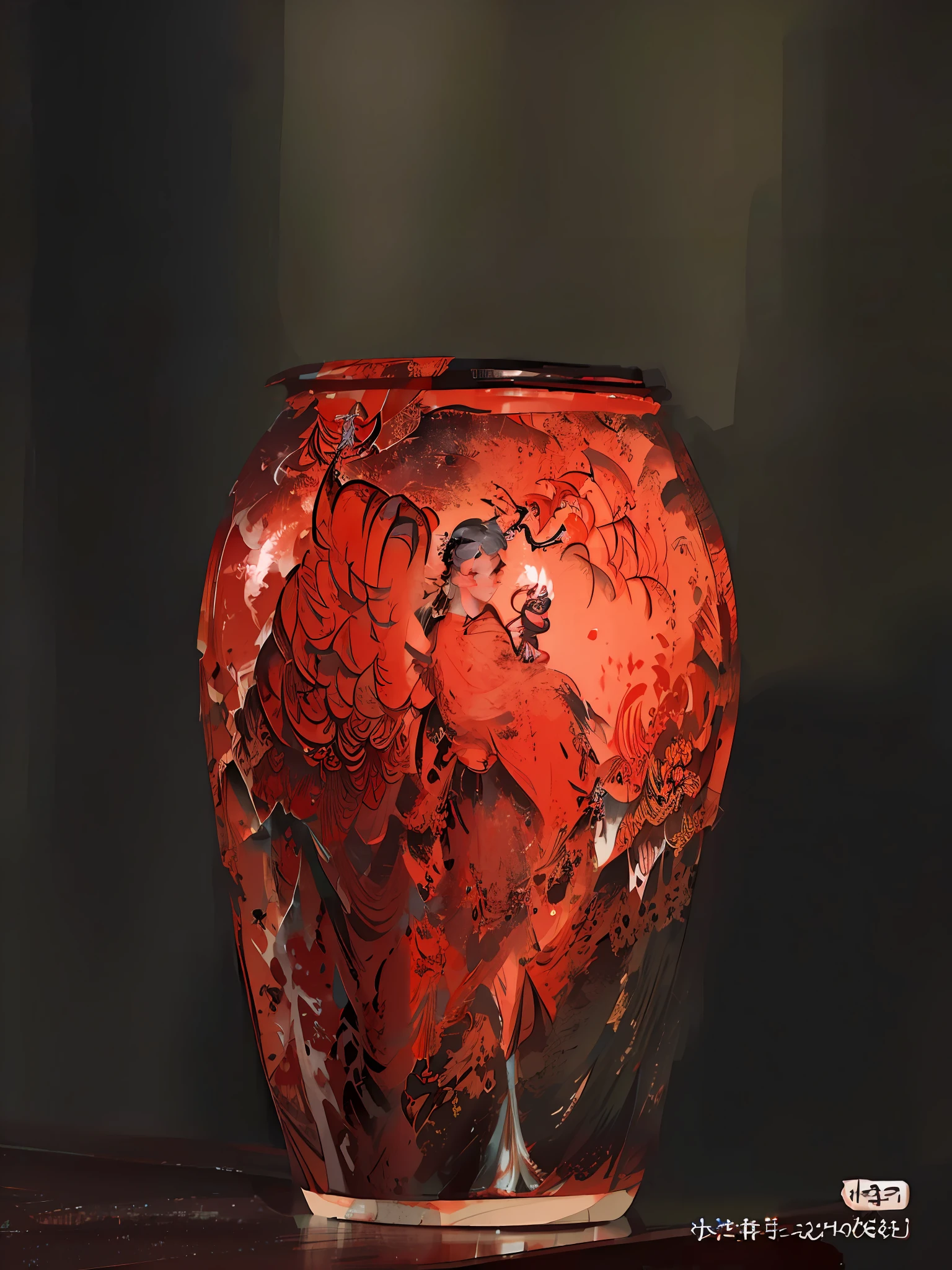 Chinese ceramics:1.5,Skin texture,RAW photogr,best qualtiy,tmasterpiece,超高分辨率,(realisticlying:1.4),Anime a poster,1 hand holding a large long knife,Two hands,Wear Kung Fu Master Cloth,wave,Traditional Chinese ink style,White drawing,Chinese court paintings,Lady Diagram,Sense of line,The main color is red, White, black ink,Dynamic movements,dynamicposes,sport, Complicated details, 独奏, shift dresses, Floating_Hair