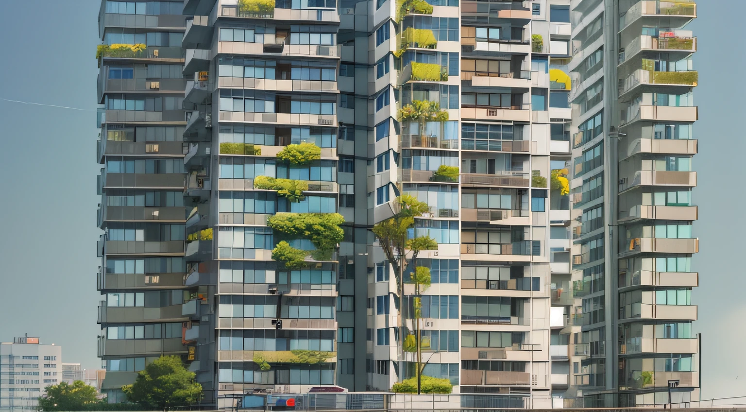 High-rise complex in the city center