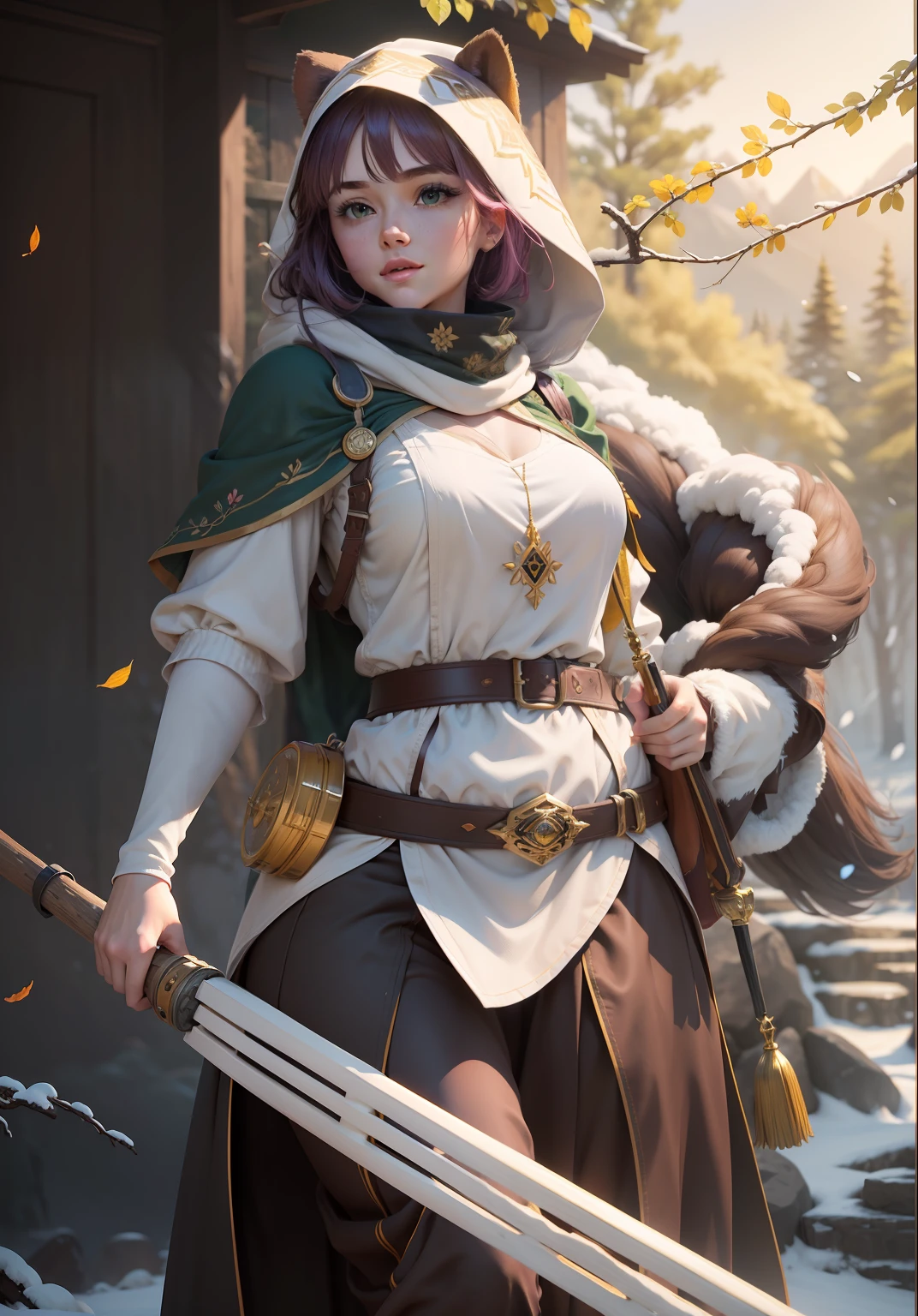 Masterpiece, best quality, high quality, highly detailed CG unity 8k wallpaper beautiful landscape oil painting, award winning photography, bokeh, depth of field, HDR, bloom, chromatic aberration, photorealism, highly detailed, trending on artstation, on CGsociety Trending, intricate, high detail, dramatic, midjourney art and masterpiece, best quality, high quality, extremely detailed CG unity 8k wallpaper lush summer landscape with rolling green hills stretching towards the horizon, dotted with pink, yellow wildflowers, and purples, volumetric lighting and masterpiece, best quality, high quality, extremely detailed CG unity 8k wallpapers serene autumn landscape surrounded by trees in shades of golden yellow, fiery red and burnt orange. The crisp air is laced with the sweet aroma of fallen leaves and wood smoke. The ground is covered with a golden foliage that rustles underfoot. In the distance a golden mountain rises, volumetric lighting and a masterpiece, best quality, high quality, extremely detailed CG unity 8k wallpaper breathtaking winter landscape covered in a golden mantle creating a glittering A world of glowing white and gold. Tall evergreen trees are tall and proud, their branches are crushed by heavy snow, volumetric lighting and masterpiece, best quality, high quality, extremely detailed CG unity 8k wallpaper a vibrant spring landscape full of new life and colors. Rolling hills covered in a green carpet, dotted with delicate wildflowers in shades of pink, purple and yellow, stereoscopic lighting