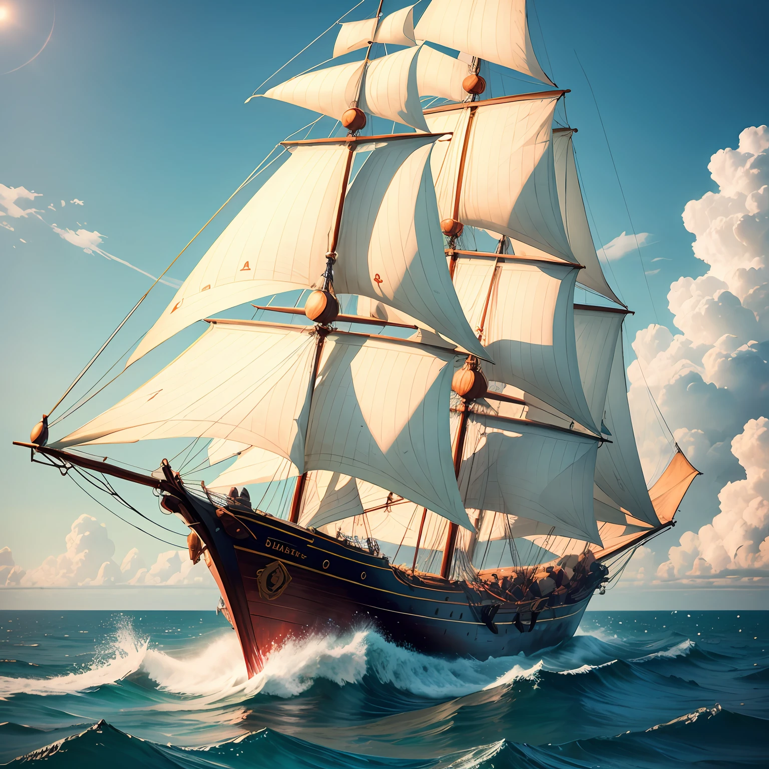The sea sails by the helmsman --auto