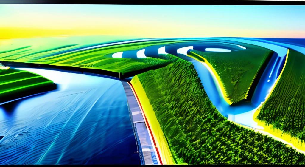 green, low-carbon, environmental, city, nature, earth in background, reality, slide background --auto