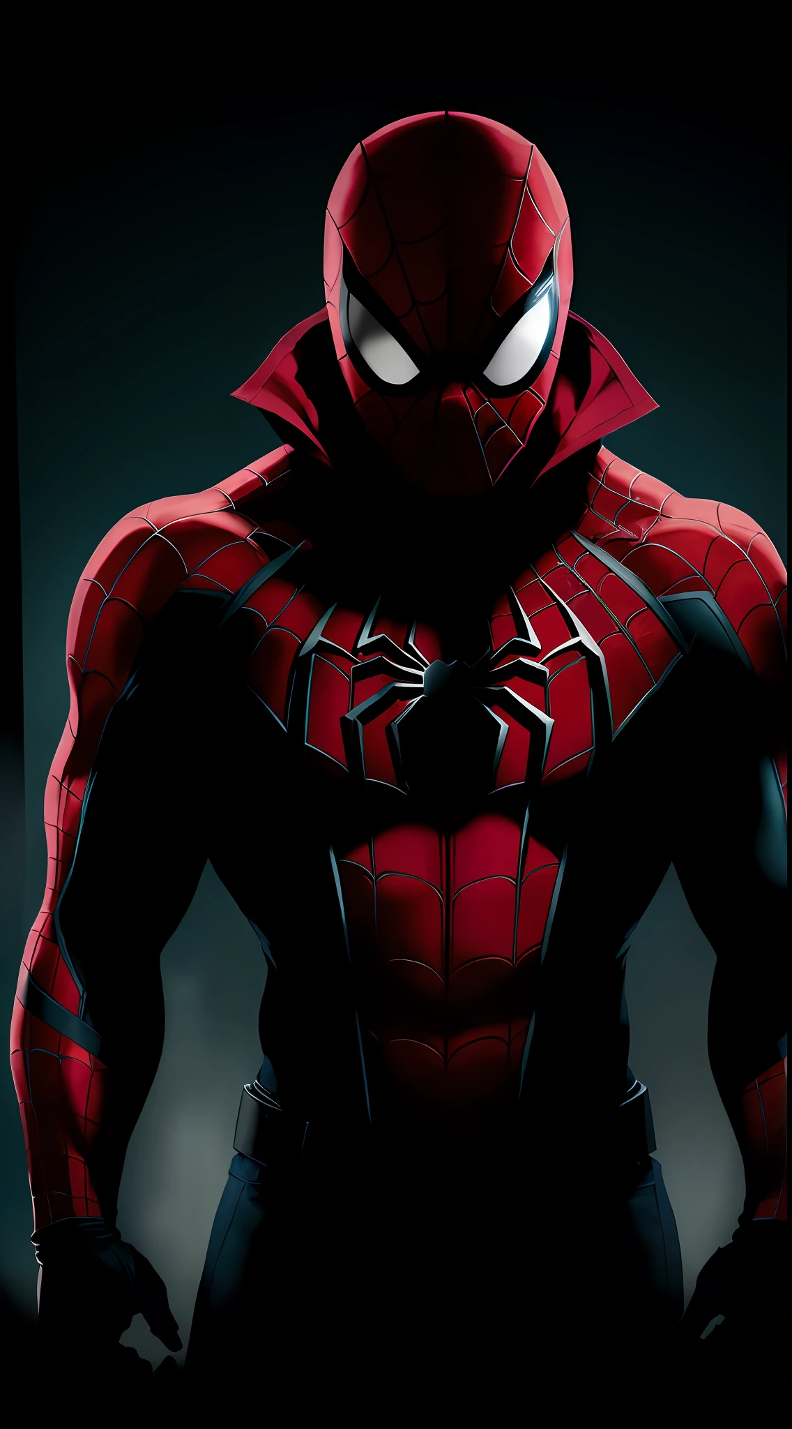 (dark shot:1.4), 80mm, Spider-Man из Marvel Comics, mascot, illustration, highly detailed, simple, and clean vector, vector art, 2d, soft light, sharp, exposure blend, medium shot, bokeh, (hdr:1.4), high contrast, (cinematic, teal and orange:0.85), (muted colors, dim colors, soothing tones:1.3), low saturation, (hyperdetailed:1.2), (noir:0.4)