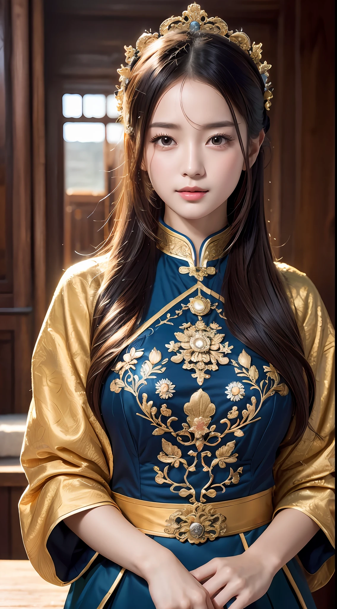 (Raw photography、top-quality)、(realisitic、photos realistic:1.3)、top-quality、ighly detailed、masterpiece、ultra-detailliert、illustratio、1girl in、Zhuge Liang