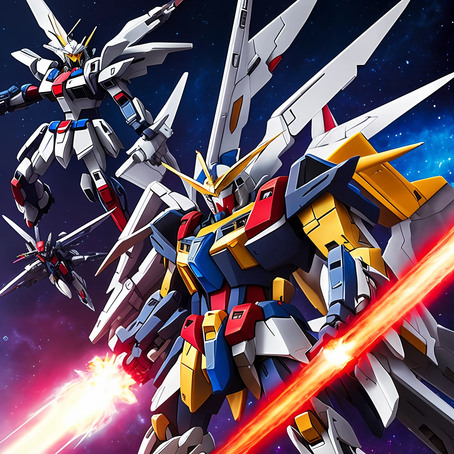 Gundam、Aerial、The guy with Gambit、top-quality、​masterpiece、a cool