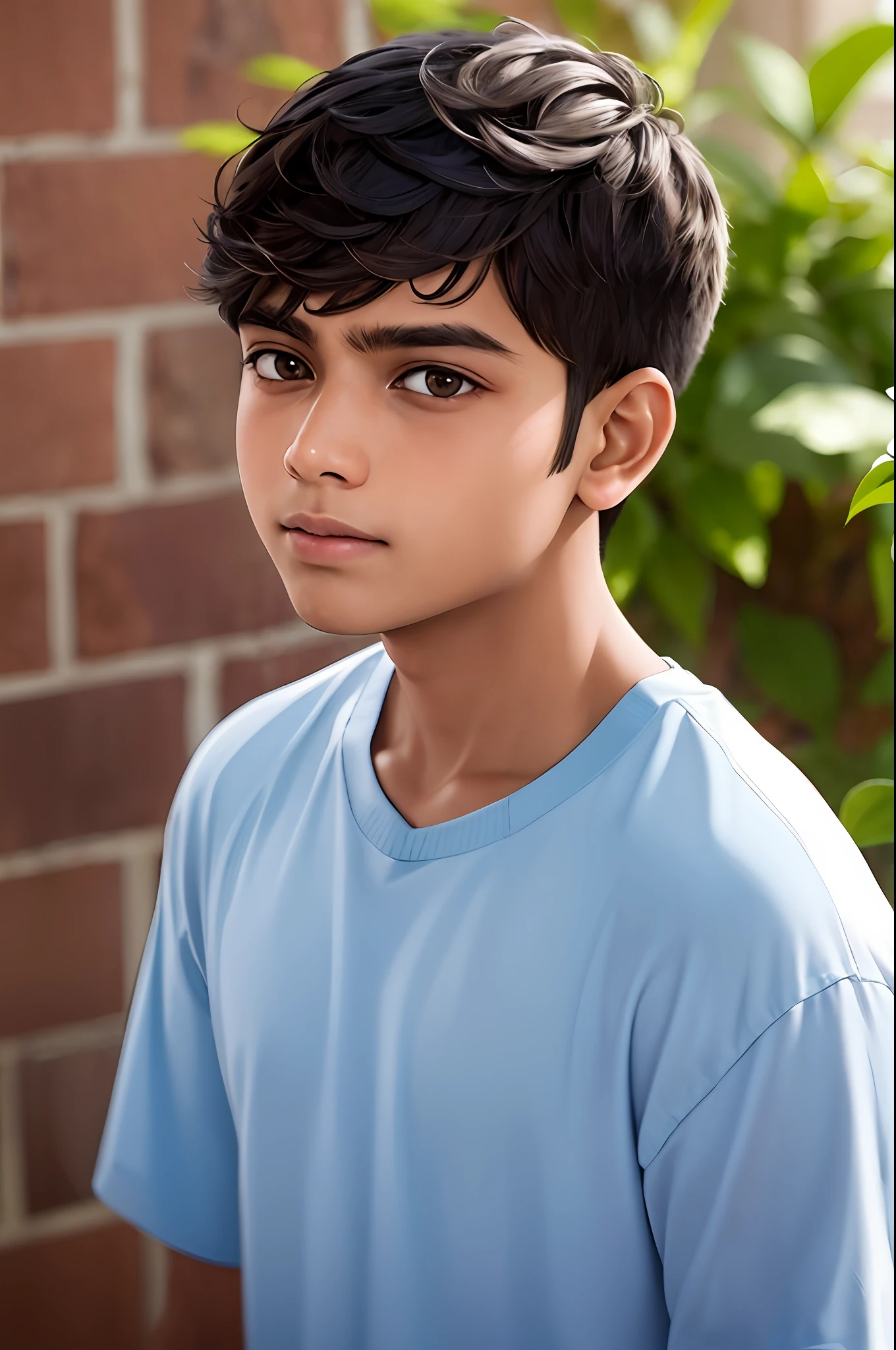 Indian Boy With simple hair
