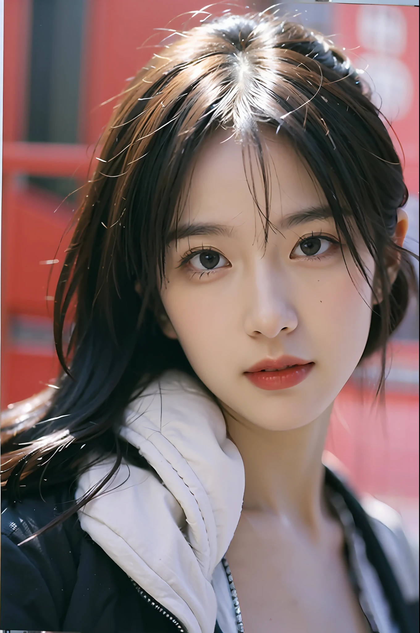 best qualtiy,tmasterpiece,超高分辨率,(realisticlying:1.4),(portrait of upper body)RAW photogr,1girll,Female Student,,tmasterpiece,Photorealistic photos,Background bokeh,Photos of Japan,Fujifilm negative,low-saturation,low-contrast,