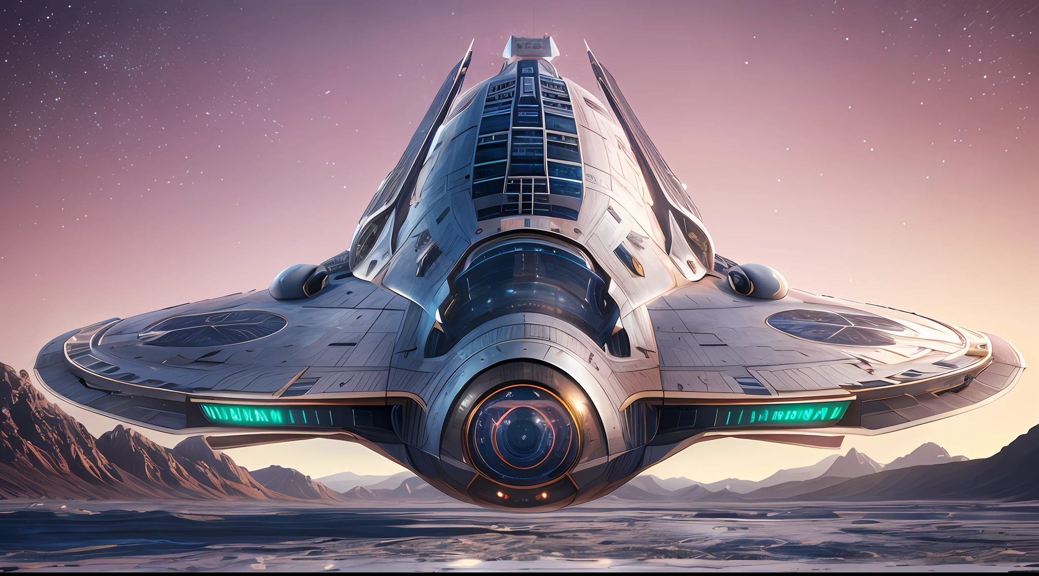 Starship,The future is full of technology,Complex symmetrical structure,Ultra-detailed graphics,glittery,(Starships have a strong metallic sheen:1.3),Cockpit exterior,Close up in the middle and near range,Silvertone,Streamlined,(Starship in spaceflight:1.3),(Earth background:1.3),rendering by octane,Ultra photo realsisim,hyper realisitc,A masterpiece of science fiction,Cinematic texture,hyper photorealism,Premium wallpapers,Master masterpieces,offical wallpaper.
