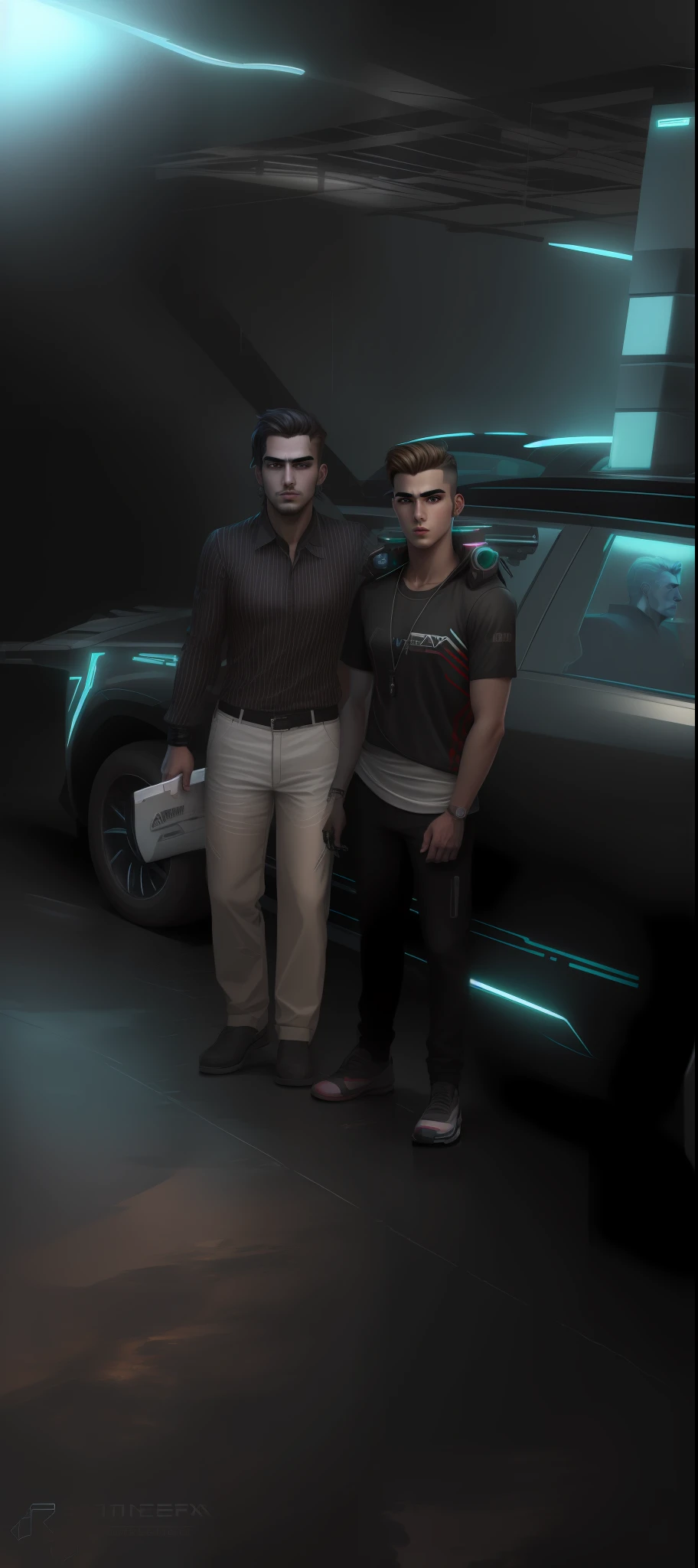 Change background cyberpunk handsome boy, realistic face, 8k, ultra realistic
