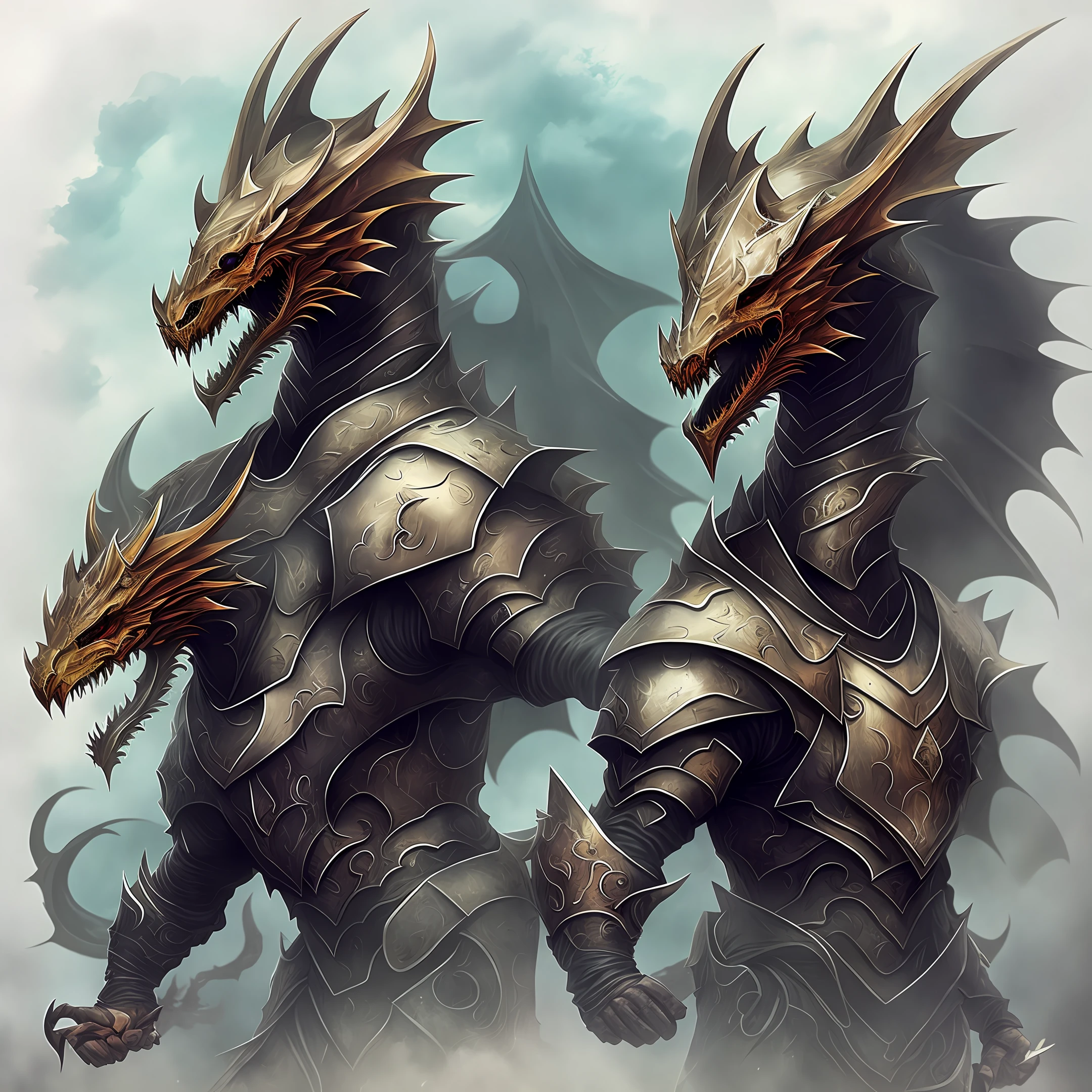Knight with dragon
