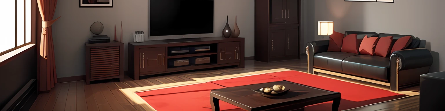 Chinese style living room, Minimalism, Verism, cinematic lighting, Wide-Angle --auto