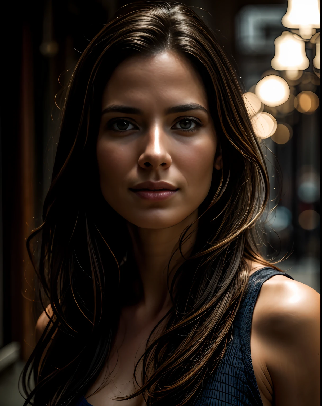 insanely photorealistic RAW photo portrait of a stunning beautiful 30yo woman in the style of Steve McCurry, award-winning, highly detailed, sharp focus, intricate, symmetrical features, perfect lighting, 4k, 8k, HD, dramatic lighting, octane render, in the style of Tom Bagshaw, Sargent, Thomas Kinkade