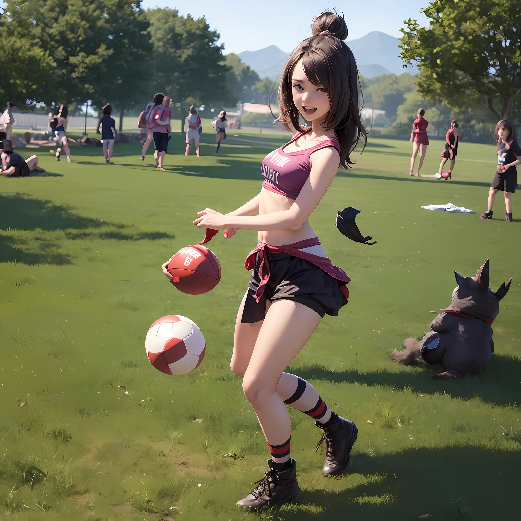 League of Legends rampage loli playing football --auto