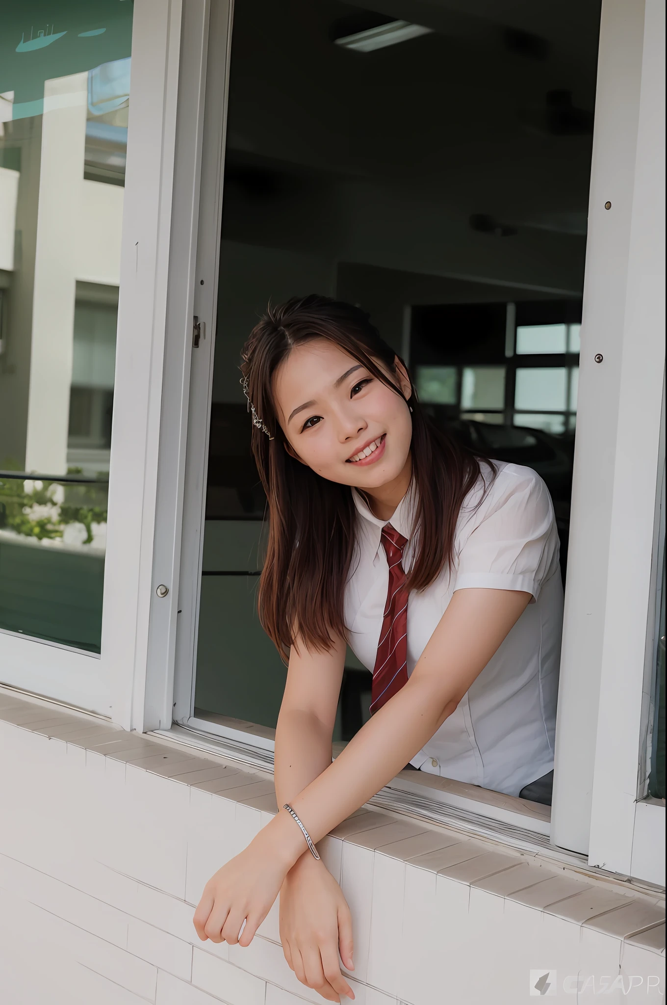 There was a woman sticking her head out of the window, taken with canon eos 5 d mark iv, Young Asian girl, taken with sony alpha 9, girl in uniform, portrait of high school girl, taken with canon 5d mk4, taken with canon eos 5 d, Shot on Canon EOS R 6, A young Asian woman, taken with a Sony A7R camera