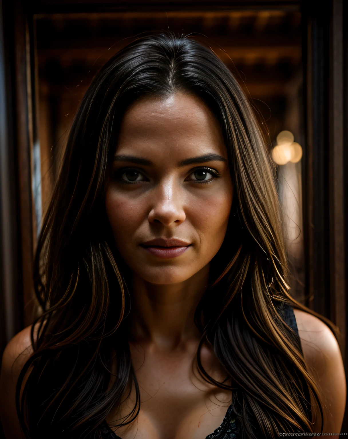 insanely photorealistic RAW photo portrait of a stunning beautiful 30yo woman in the style of Steve McCurry, award-winning, highly detailed, sharp focus, intricate, symmetrical features, perfect lighting, 4k, 8k, HD, dramatic lighting, octane render, in the style of Tom Bagshaw, Sargent, Thomas Kinkade
