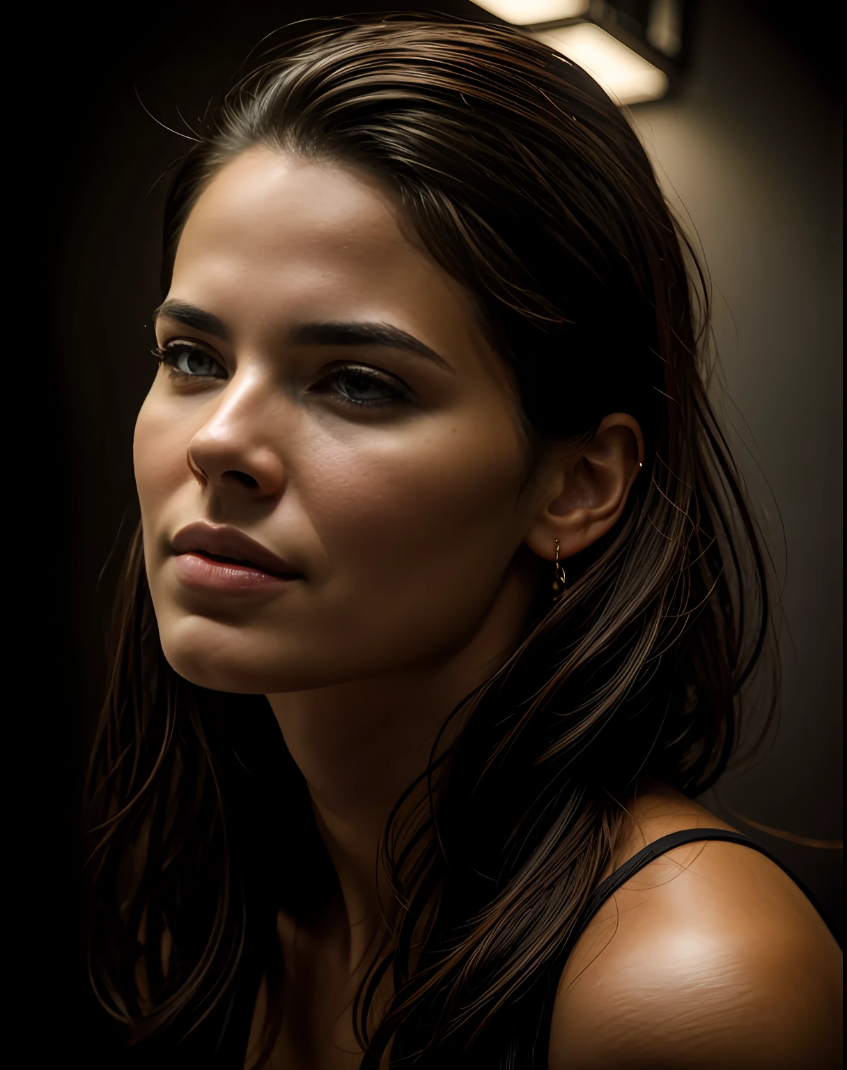 insanely photorealistic RAW photo portrait of a stunning beautiful 30yo woman in the style of Steve McCurry, award-winning, highly detailed, sharp focus, intricate, symmetrical features, perfect lighting, 4k, 8k, HD, dramatic lighting, octane render, in the style of Tom Bagshaw, Sargent, Thomas Kinkade