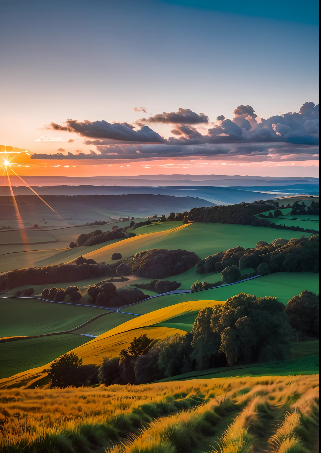Clouds,sunraise,RAW photo of the landscape,small detailed,realisticlying,Ultra-realistic photos,8K UHD,Digital SLR,softlighting,high high quality,filmgrain,Fujifilm XT3,(tmasterpiece)