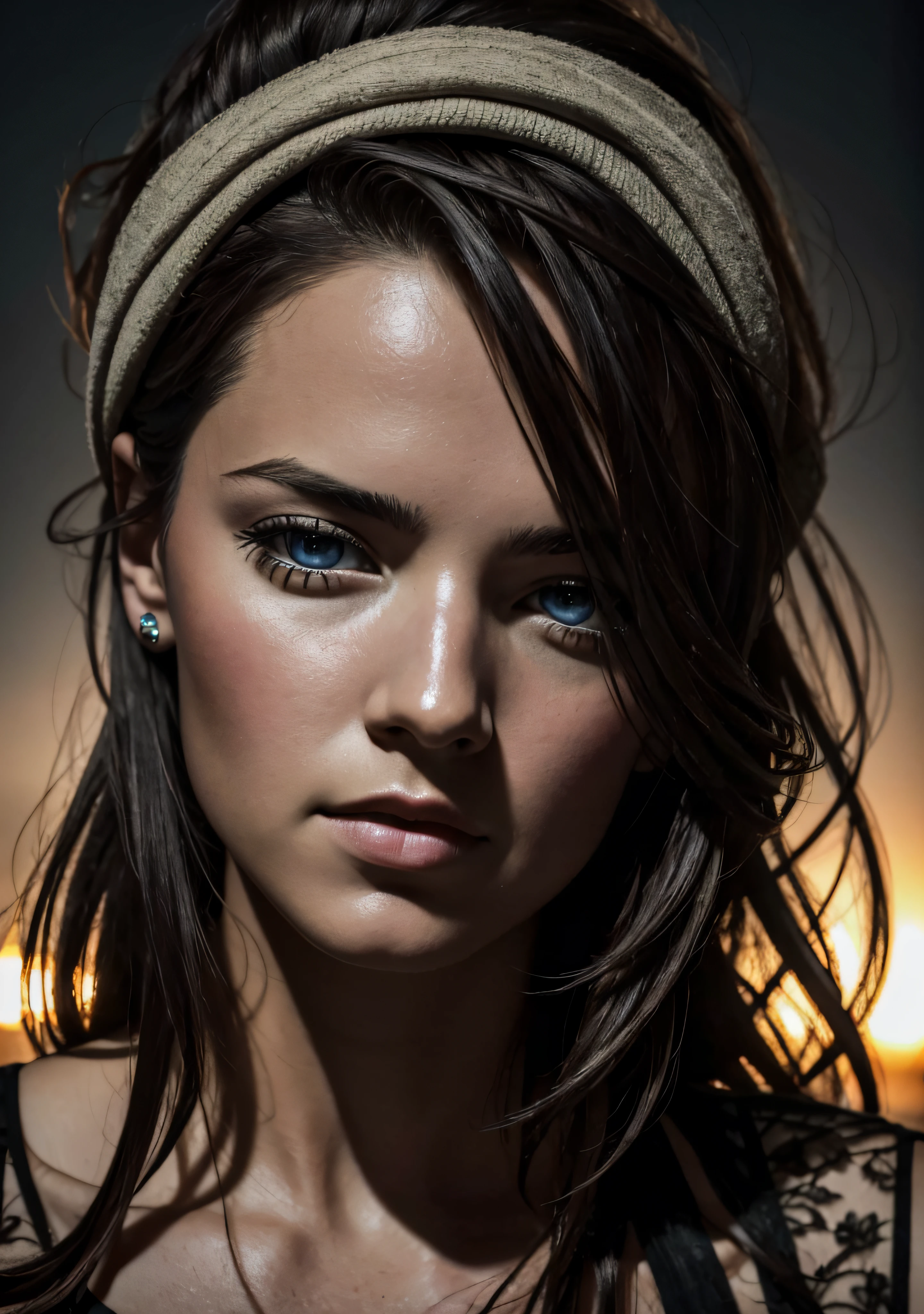 styled，model shoot style，Dave Mustan's close-up RAW portrait turns into a zombie，（（beauitful face：1.8，
perfectface：1.4）），（looking from above：1.2），best qualtiy，Epic（Lee Jeffries photo，Sony A7，85mm，pores：1.5，a color，hyper-detailing：1.5，filmgrain：1.4，
hyper realisitc：1.5），Surreal and realistic textures，tmasterpiece，Unreal Engine5，extremely detailed 8k cg wallpaper，photorealistic eye，
Crazy detail photos，（ecstasy of light and shadow，deepshadow），（Winner of the Pulitzer Prize for Photography and the Taylor Wesing Photography Prize）