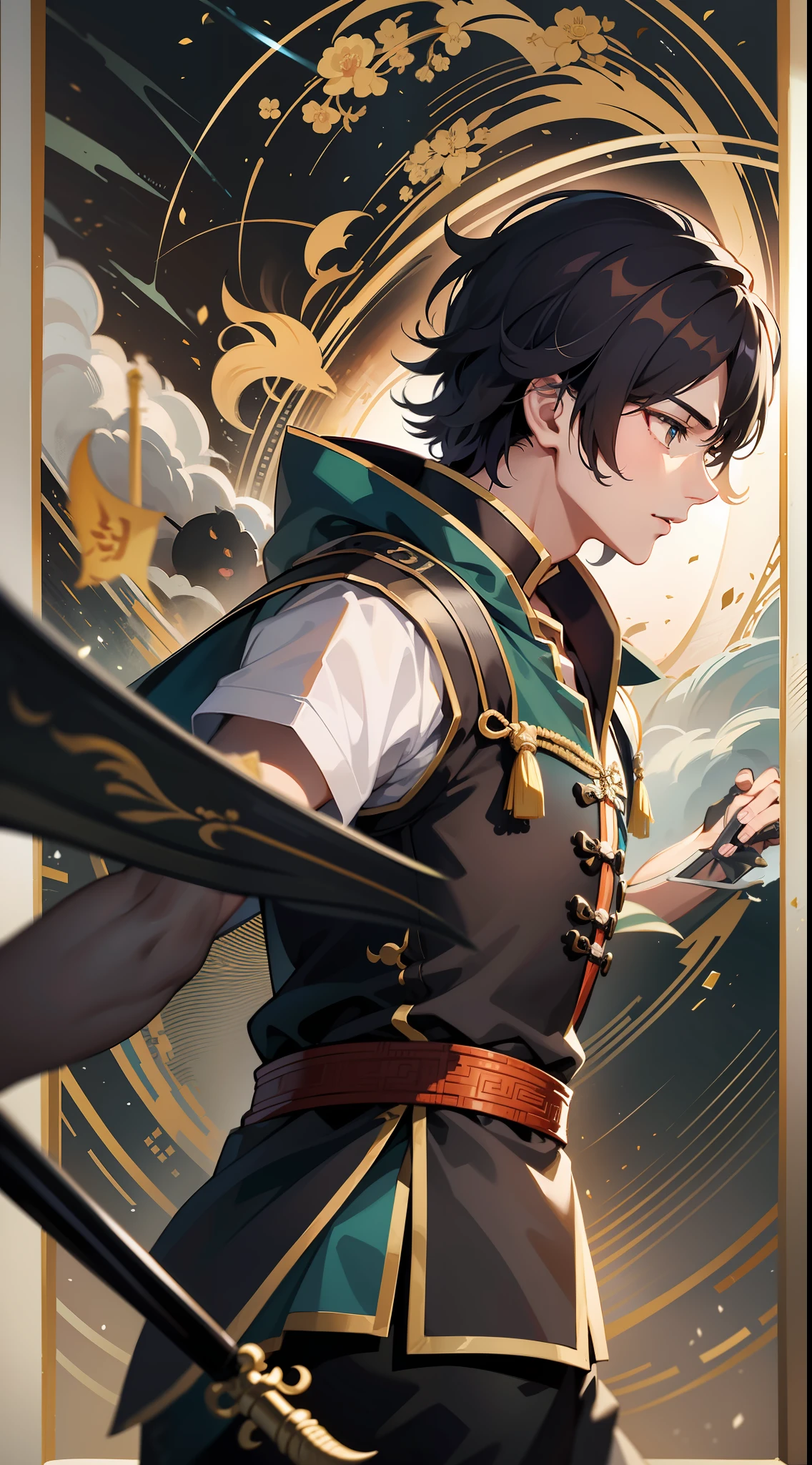 1 boy:1.3、Zhuge Liang、three kingdom:1.3、Liu Bei、zhangfei、guanyu、Warlords of the Three Kingdoms、Chinese Big、spear、the bow、The sword