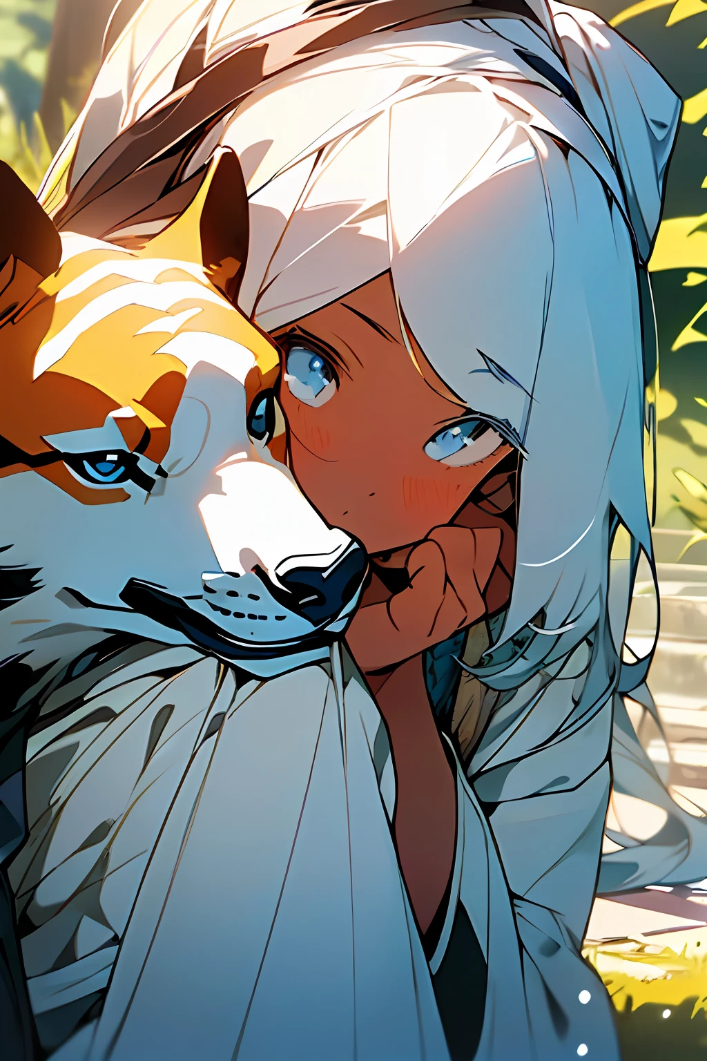 Girl basking in the wind from a fan, sitting on、 beautiful countenance、((wide_focus)) ,(masutepiece: 1.2, Best Quality), (beautiful eyes finely detailed: 1.2), ((Solo)), (Finely detailed eyes and detailed face with long eyelashes:1.3), (beautiful and clear background: 1.2),futuristic costume, fantastic painting, niji journey,