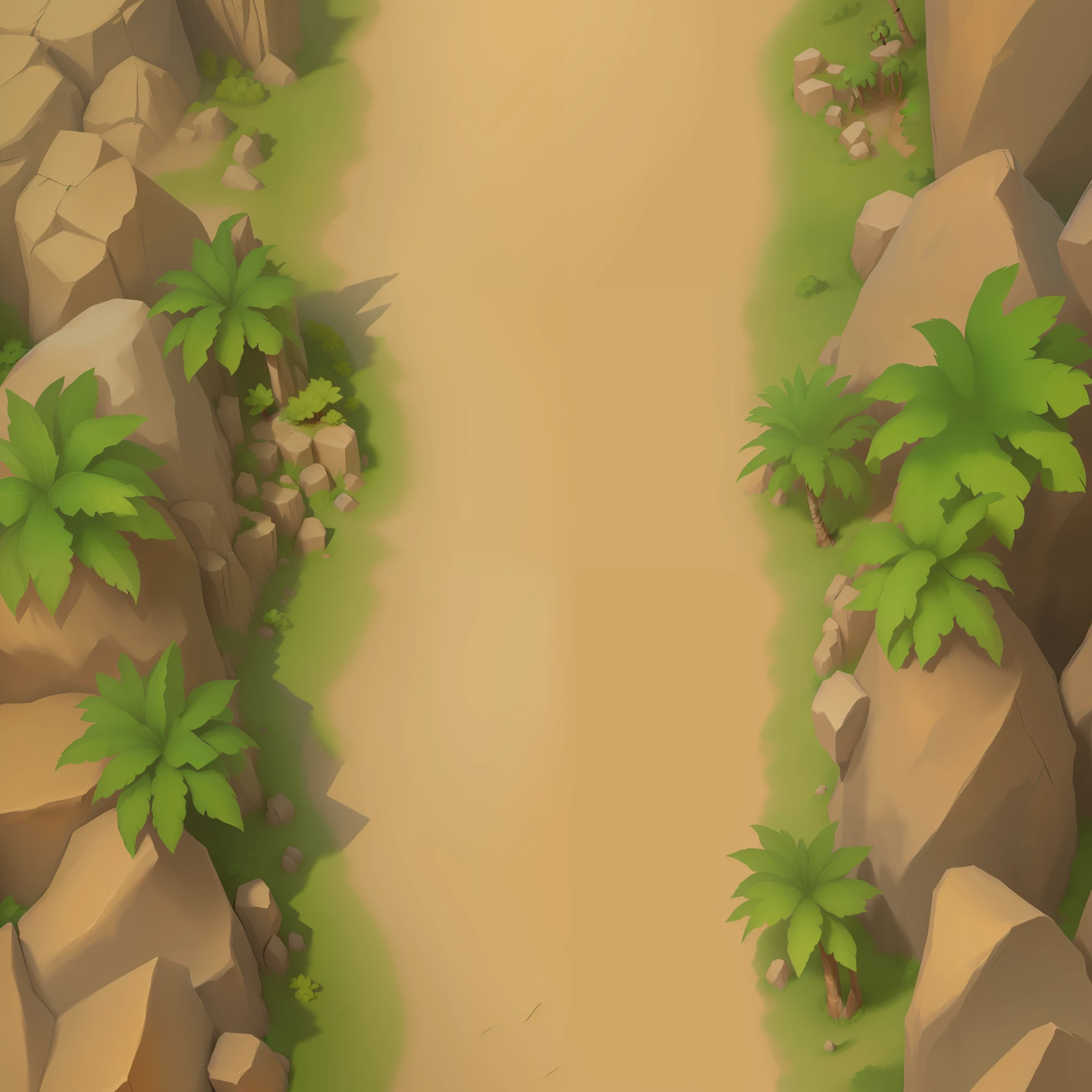Close-up of cartoon animals in the jungle，There are rocks and trees, background aerial battle, ancient ruins background, sand and desert environment, ingame image, background jungle, jungles in the background, Desert environment, Island background, desert oasis background, jungle background with ruins, jungle setting, mobile game asset, Cave Town, Cave background, jungle setting, stylized shading