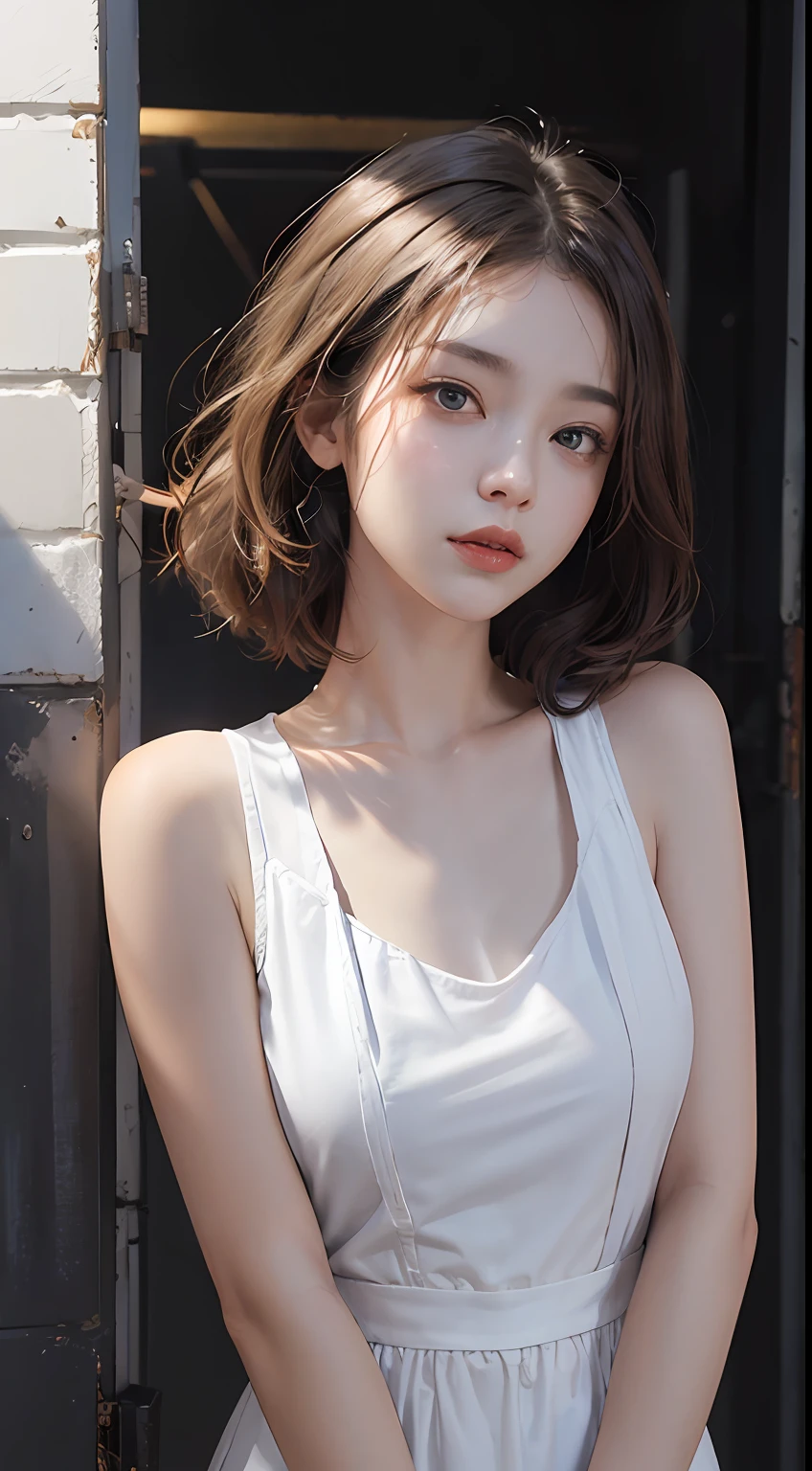 wlop,dalcefo,realisticlying,painting of a,Fine face,((夏天)),cinematic lighitnglamplight,pretty face,Slap in the face,(CG Unity 8K wallpaper in extreme detail,tmasterpiece,Highest image quality),(Delicate light and shadow,The picture is highly dramatic,Cinematic lens effect),(Excellent rendering,Enough to stand out from the crowd)