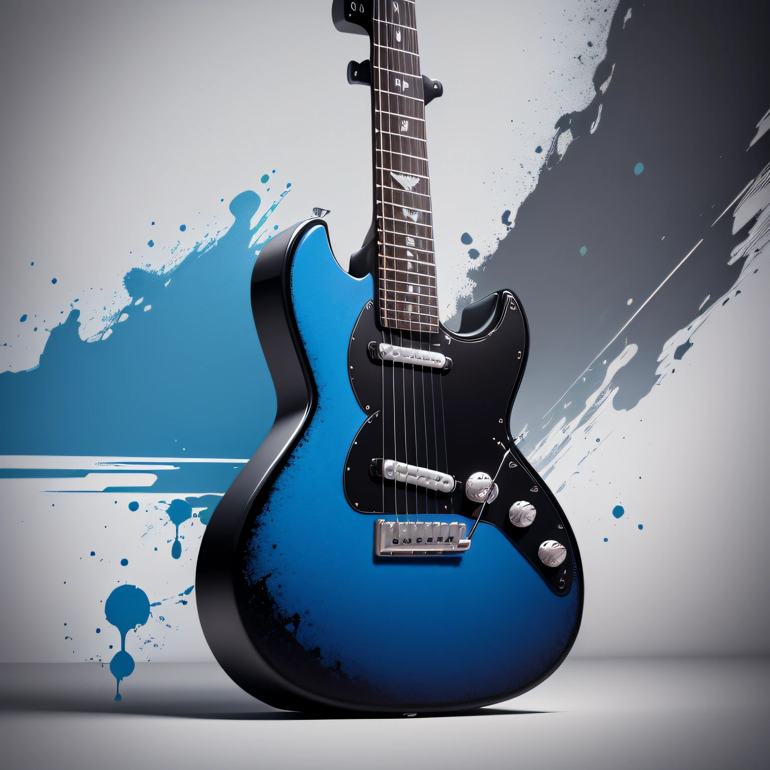 Rock on abstract Vetorial minimalista preto azul vermelho --auto