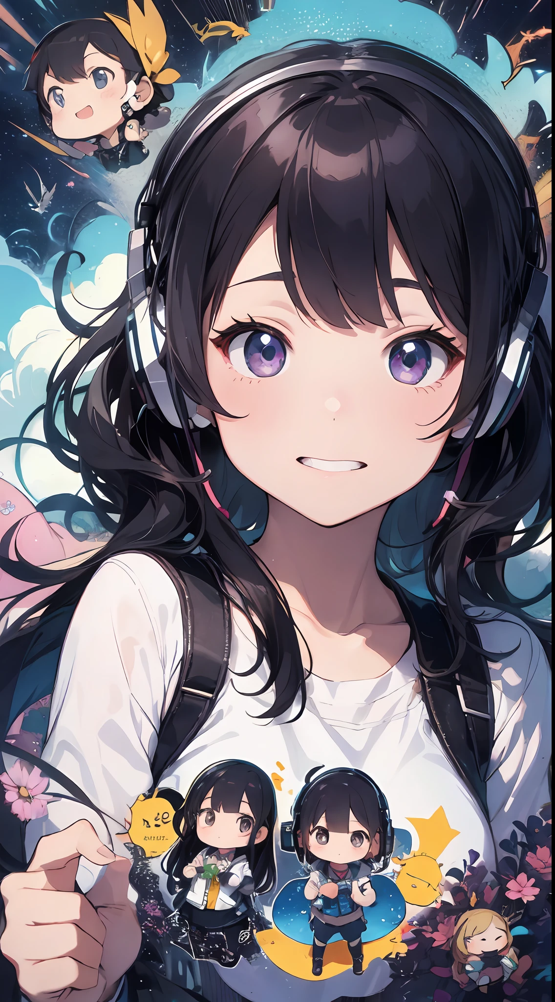 The winners are:「Mimi」Was a young artist named. She created an amazing image of a girl who dreams of flying in the sky with her pet dragon. The images have a colorful and whimsical atmosphere, And the girl and the dragon look very happy and free. The image has、There are also details that indicate the character and hobbies of the girl, Her headphones and more, Her backpack, and her sketchbook. The image impressed the judges and readers with its originality and creativity.