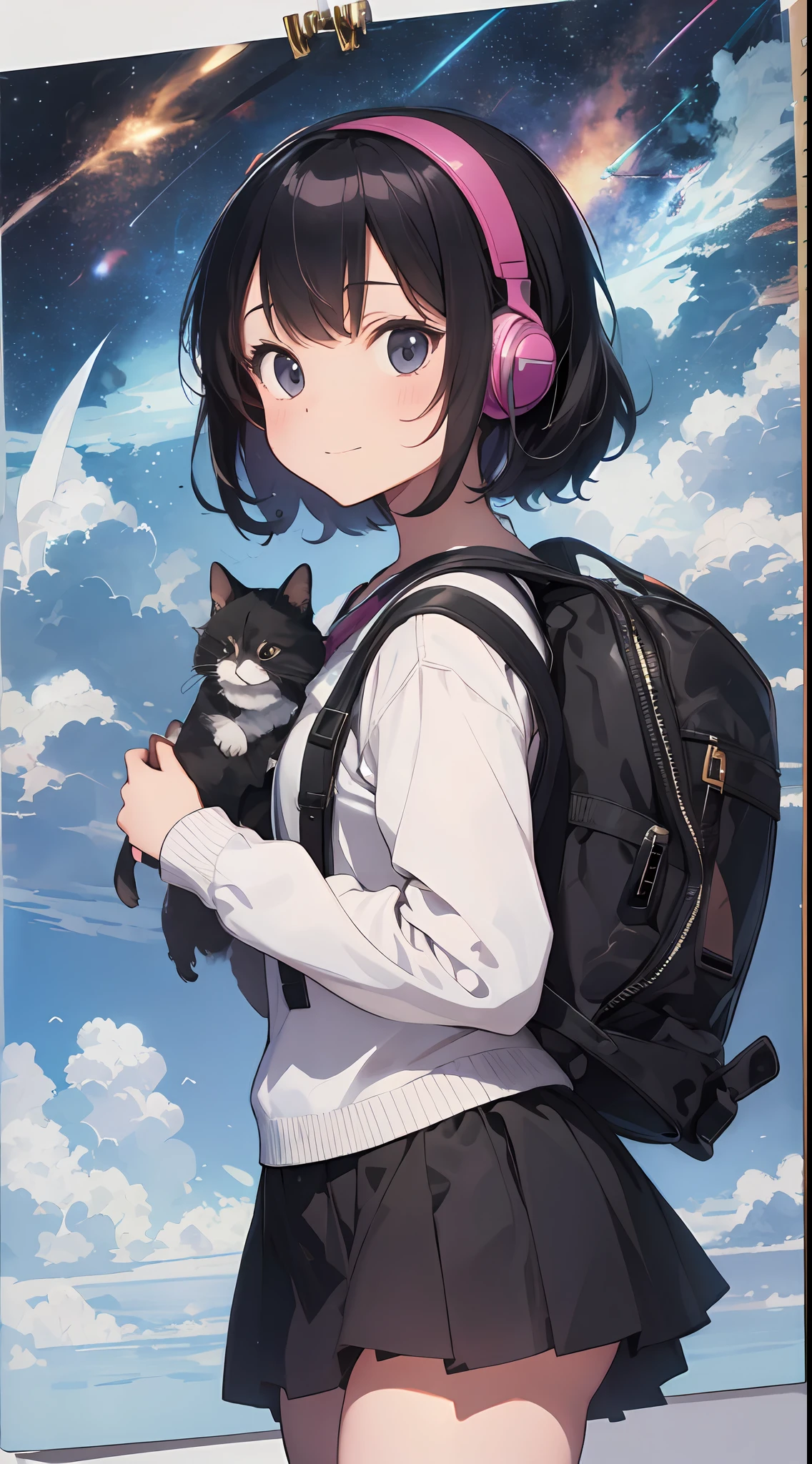 The winners are:「Mimi」Was a young artist named. She created an amazing image of a girl who dreams of flying in the sky with her pet dragon. The images have a colorful and whimsical atmosphere, And the girl and the dragon look very happy and free. The image has、There are also details that indicate the character and hobbies of the girl, Her headphones and more, Her backpack, and her sketchbook. The image impressed the judges and readers with its originality and creativity.
