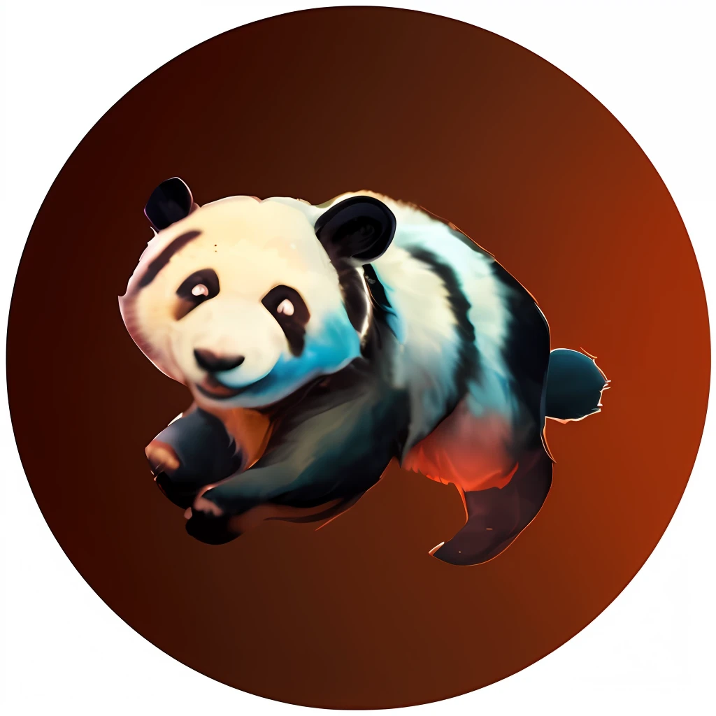 Cute cartoon panda running close-up,Running Panda,Panda bear with black and white fur and brown background, Panda, panda panda panda, Kung Fu Panda, Cute panda