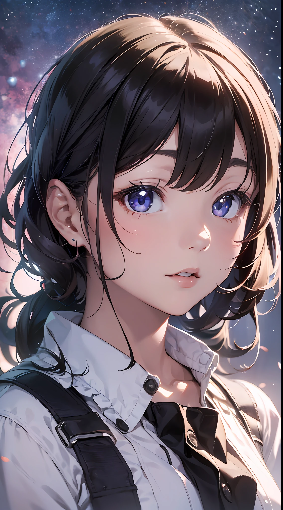 girl with　​masterpiece、hightquality、detaileds、Dense、depth、３Ｄ、１６ｋwall-paper、hyper realstic、Detail Strong、The texture of the material changes and is realistic、Official Art、Portrait of a young girl、