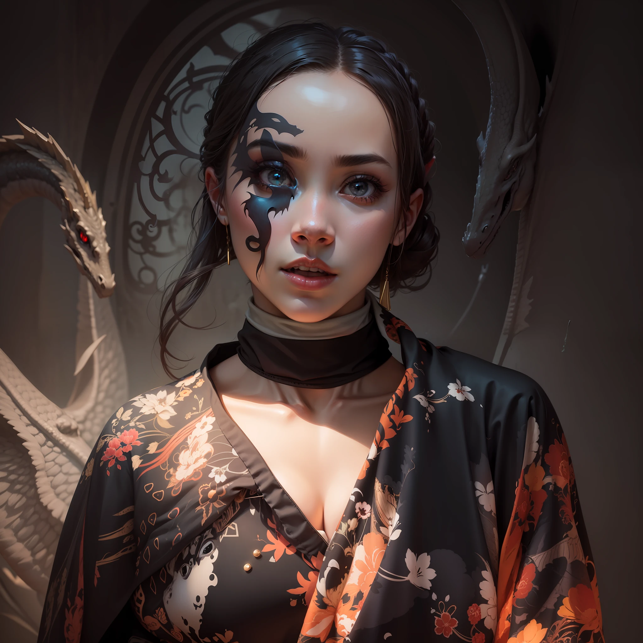Girl with a dragon