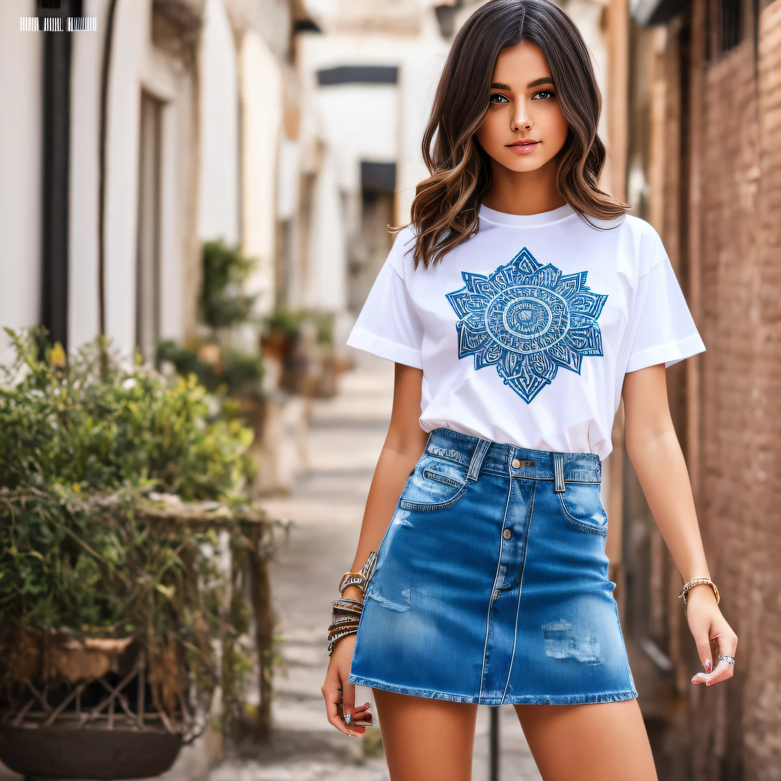 young beautiful girl, ultra detailed, official art, unity 8k wallpaper, (fashion magazine cover:1.3),
BREAK
denim mini skirt, graphic tee, combat boots
, mandala --auto