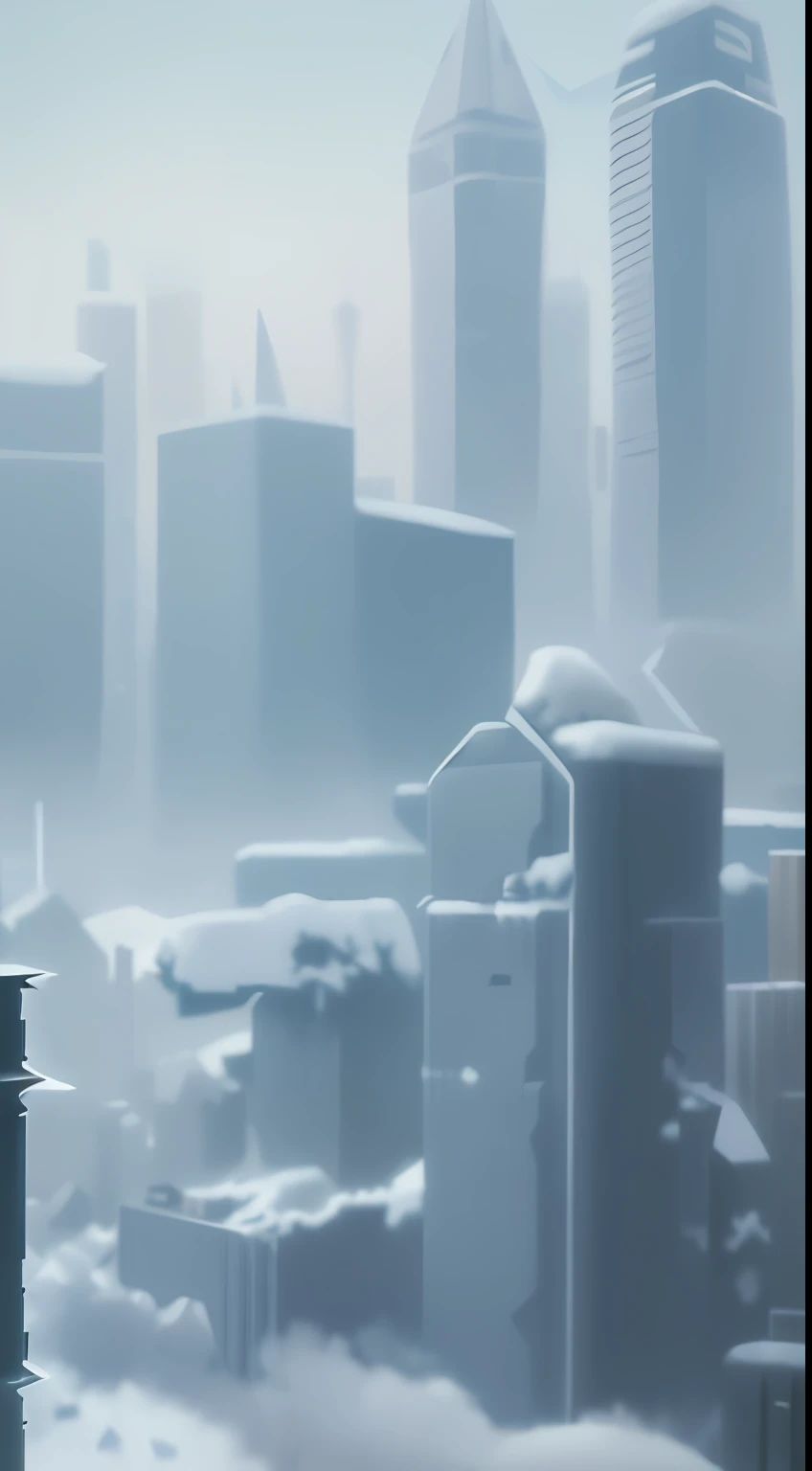 Snowy cityscape with skyscrapers and snowstorms as a backdrop, ice city in 2 0 8 0, dystopin future, dystopian city, dystopian, dystopian scifi apocalypse, dystopian sci-fi, as a cyberpunk dystopia, dystopian sci-fi, dystopian sci-fi, cold environment, dystopian sci-fi, dystopian city, dystopian atmosphere, nuclear winter, dystopian,