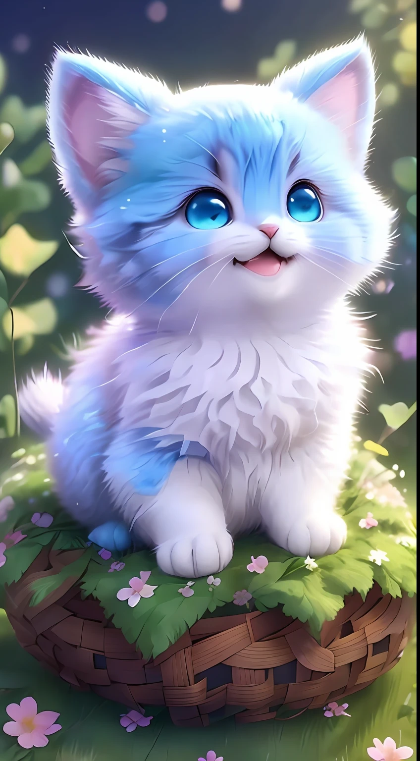 , Realistis, shaggy, (Kitten dressed), an cheeks, full bodyesbian, Non-human, ssmile, sparkle eyes, Minitary, Sit on a branch, lying down,In pink,Left!!!,Funny,Left Side,Look to the left