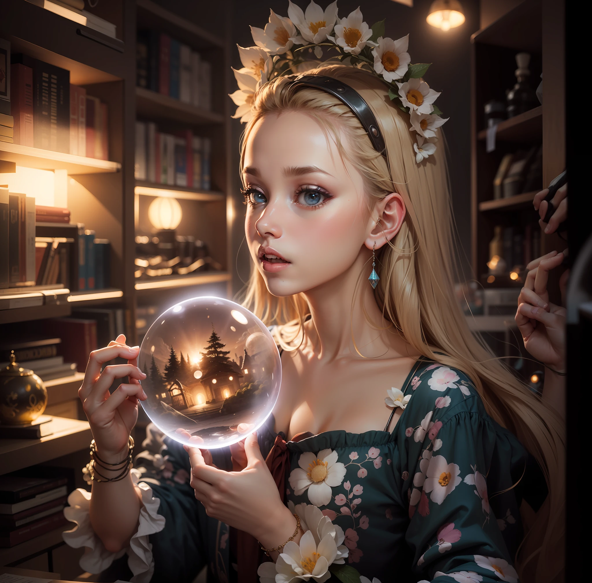 light background, The magic around