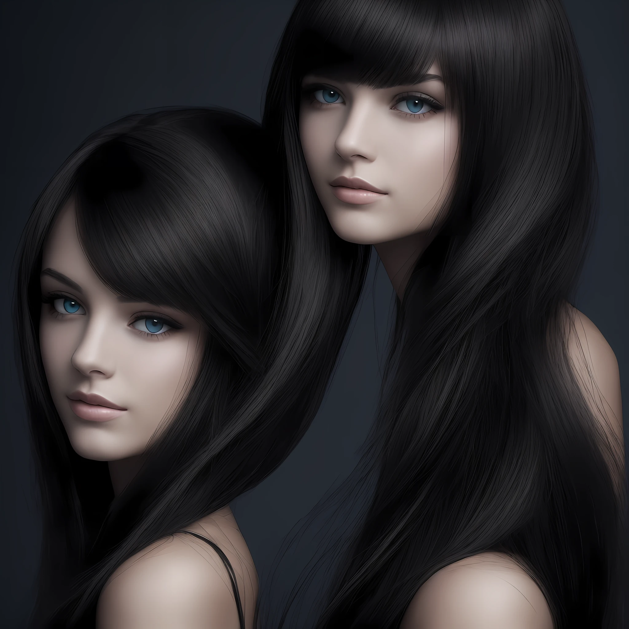 whaite hair，a beauty girl --auto