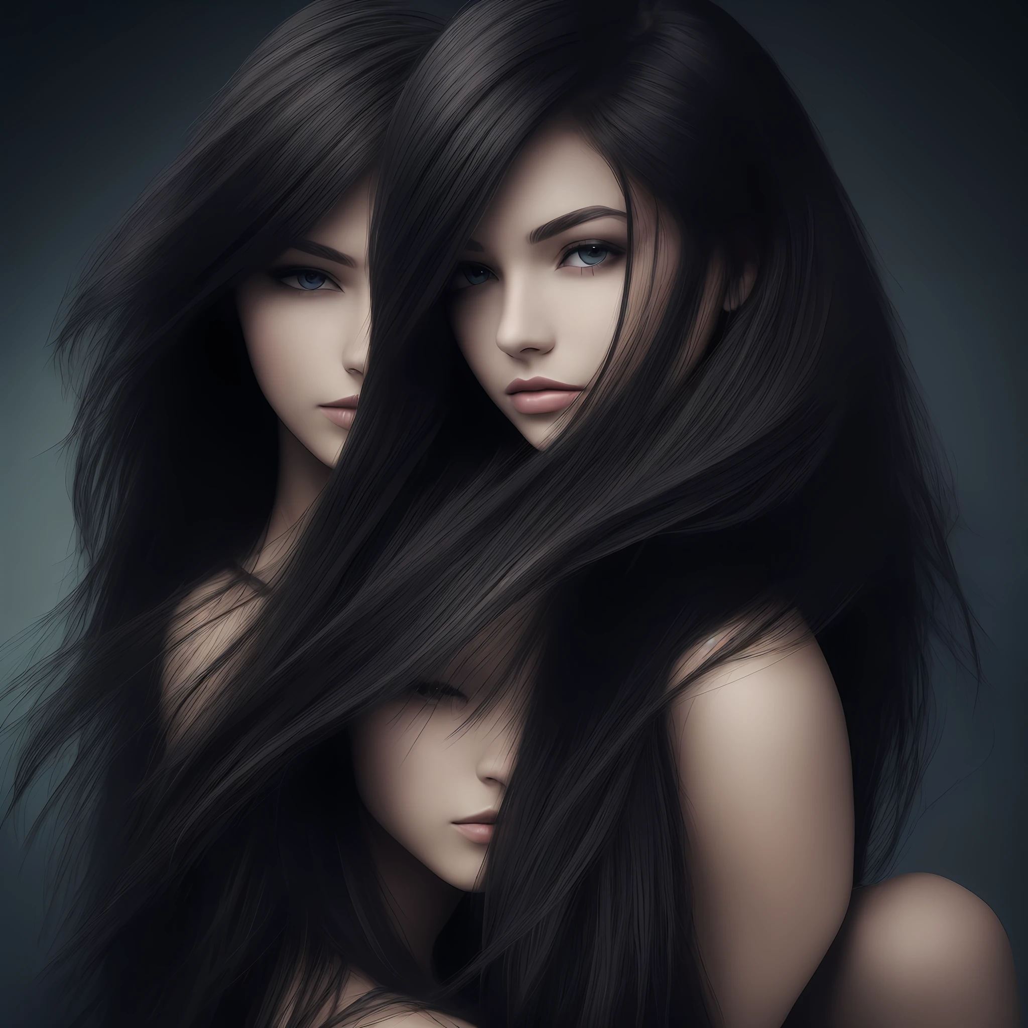 whaite hair,a beauty girl --auto