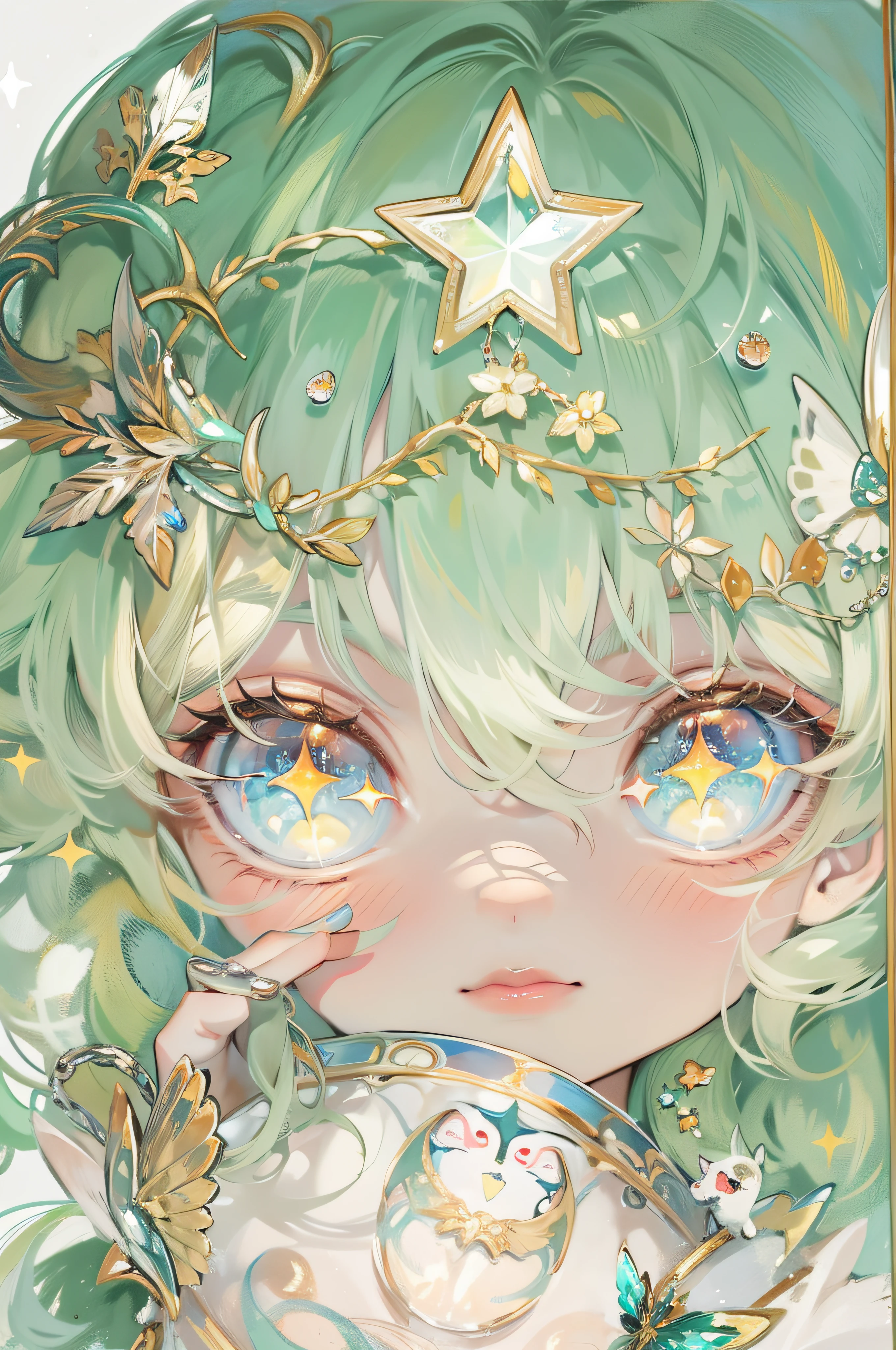 Guess 、eye、idol、animesque、Star Eyes、Sparkling eyes、Beautiful fece、kawaii、Fantasyart
