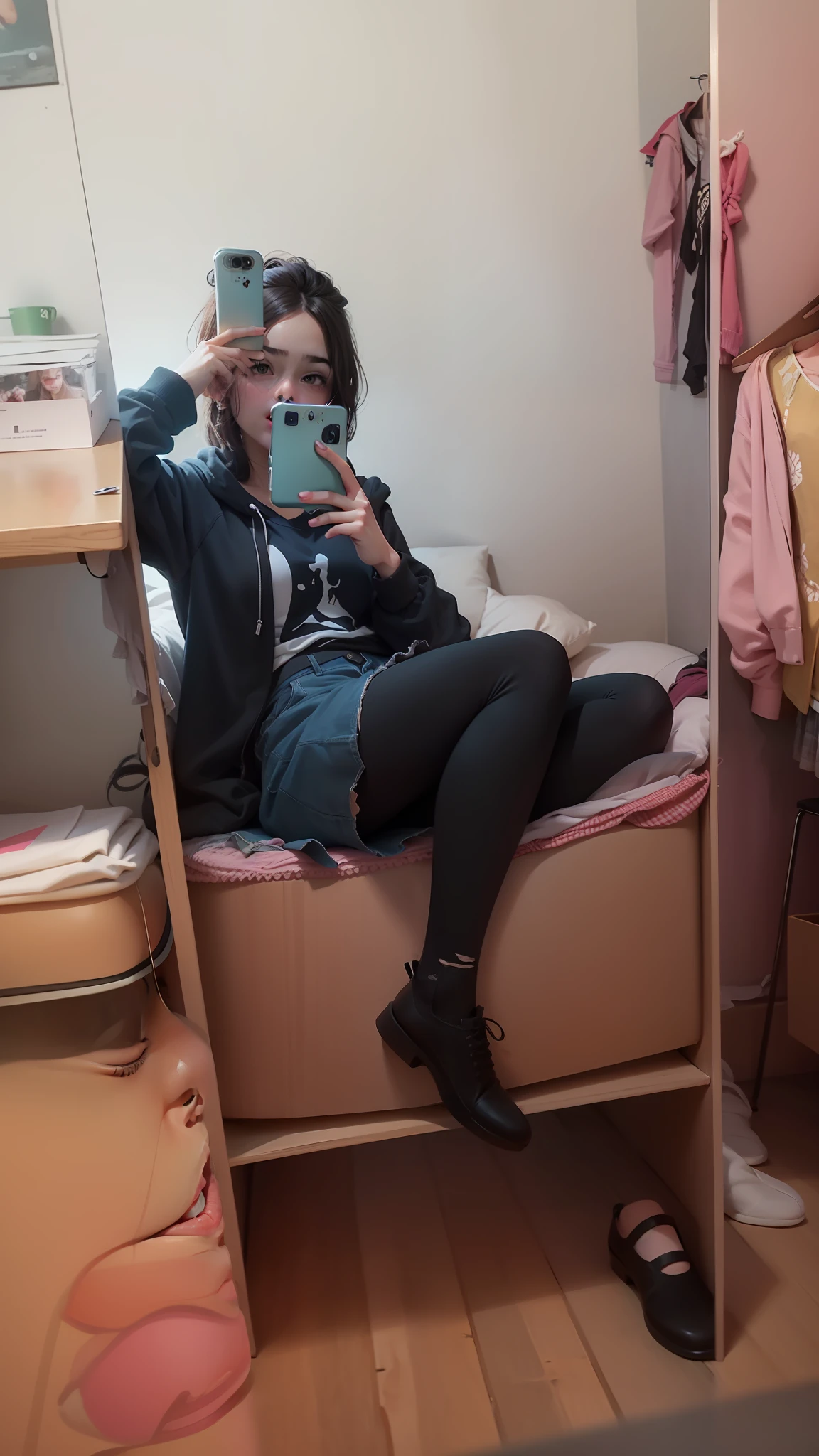 teens girl,photorealiscic face,Hyper-realistic